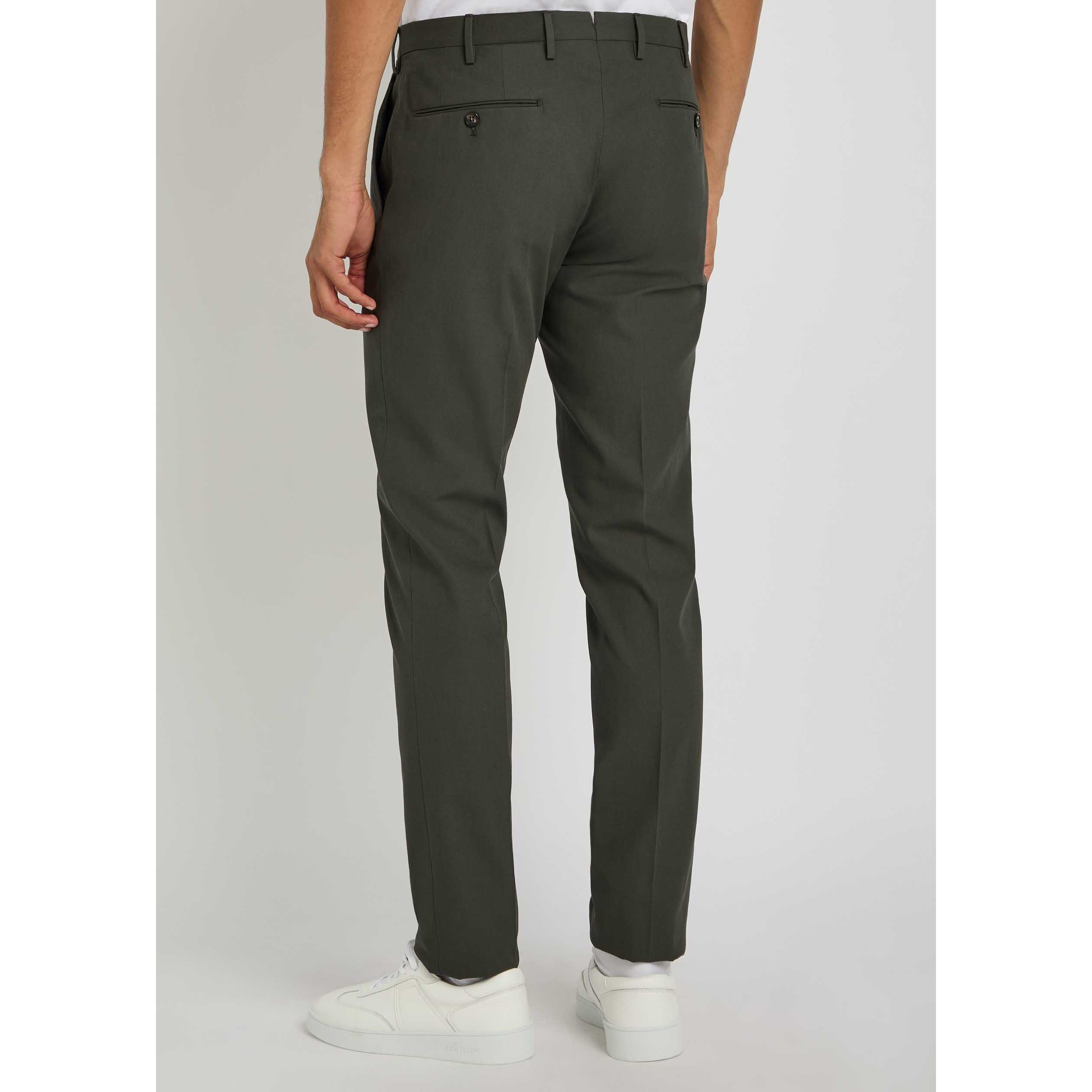 DARK GREEN - Slowear Spa - SLO TRS SLM FIT CTTN CREP SET - 3