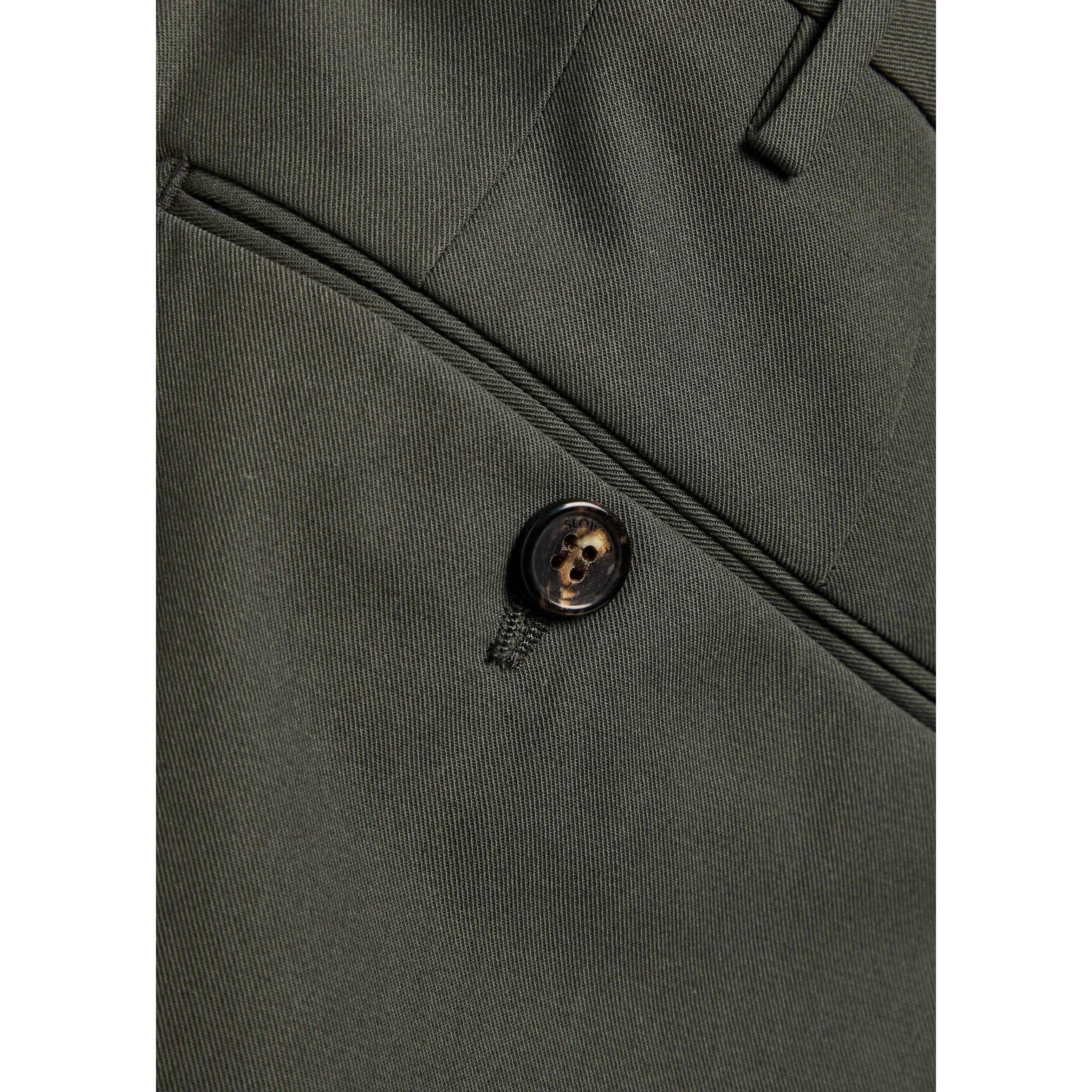 DARK GREEN - Slowear Spa - SLO TRS SLM FIT CTTN CREP SET - 4