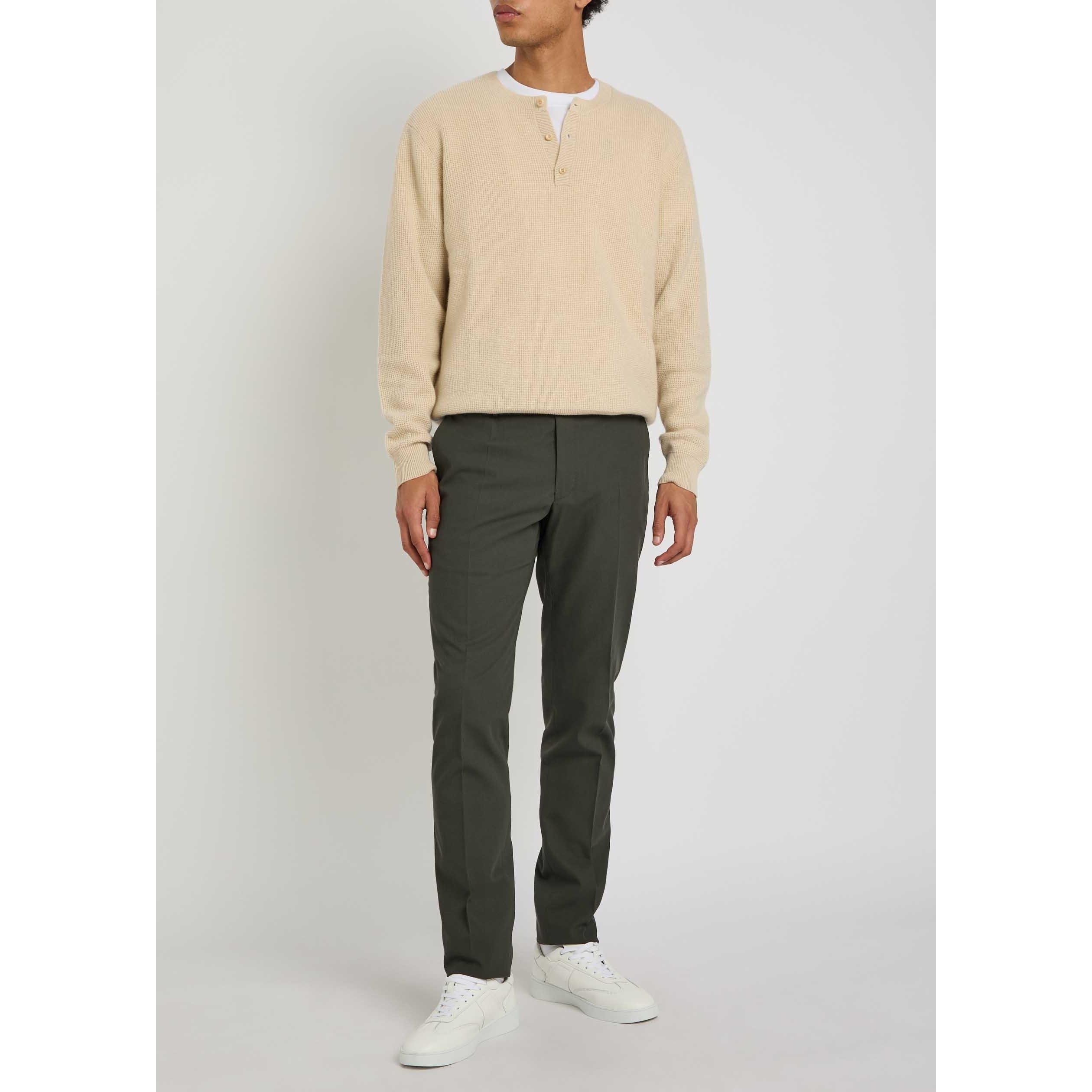 DARK GREEN - Slowear Spa - SLO TRS SLM FIT CTTN CREP SET - 5