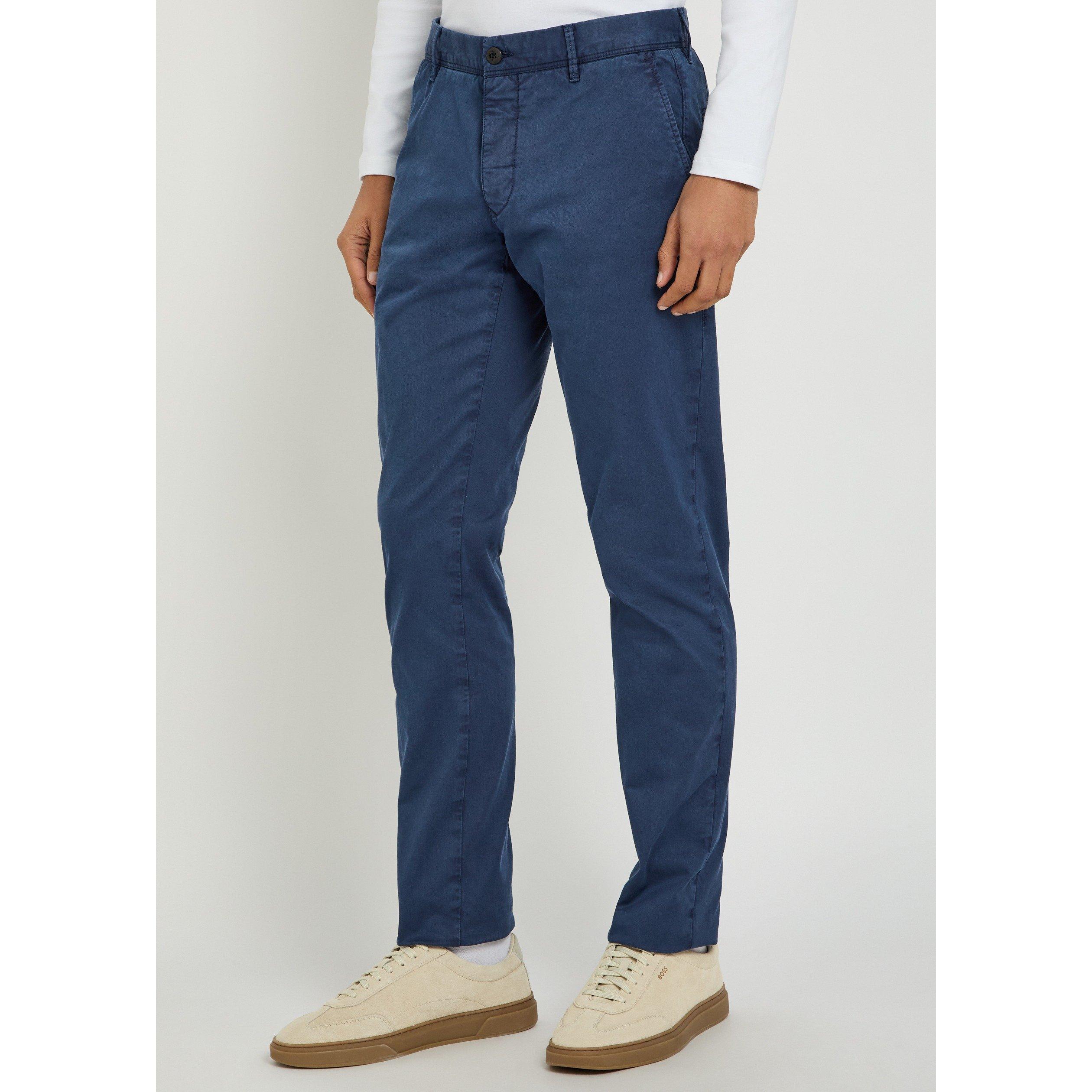 NAVY - Slowear Spa - Men's Cotton Slim-Fit Trousers - 2