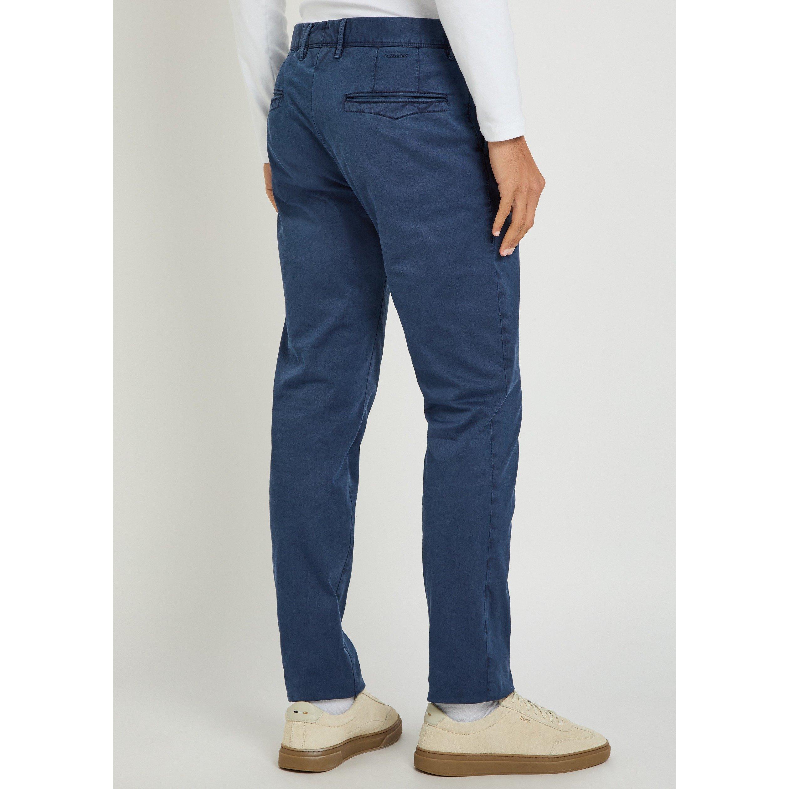NAVY - Slowear Spa - Men's Cotton Slim-Fit Trousers - 3