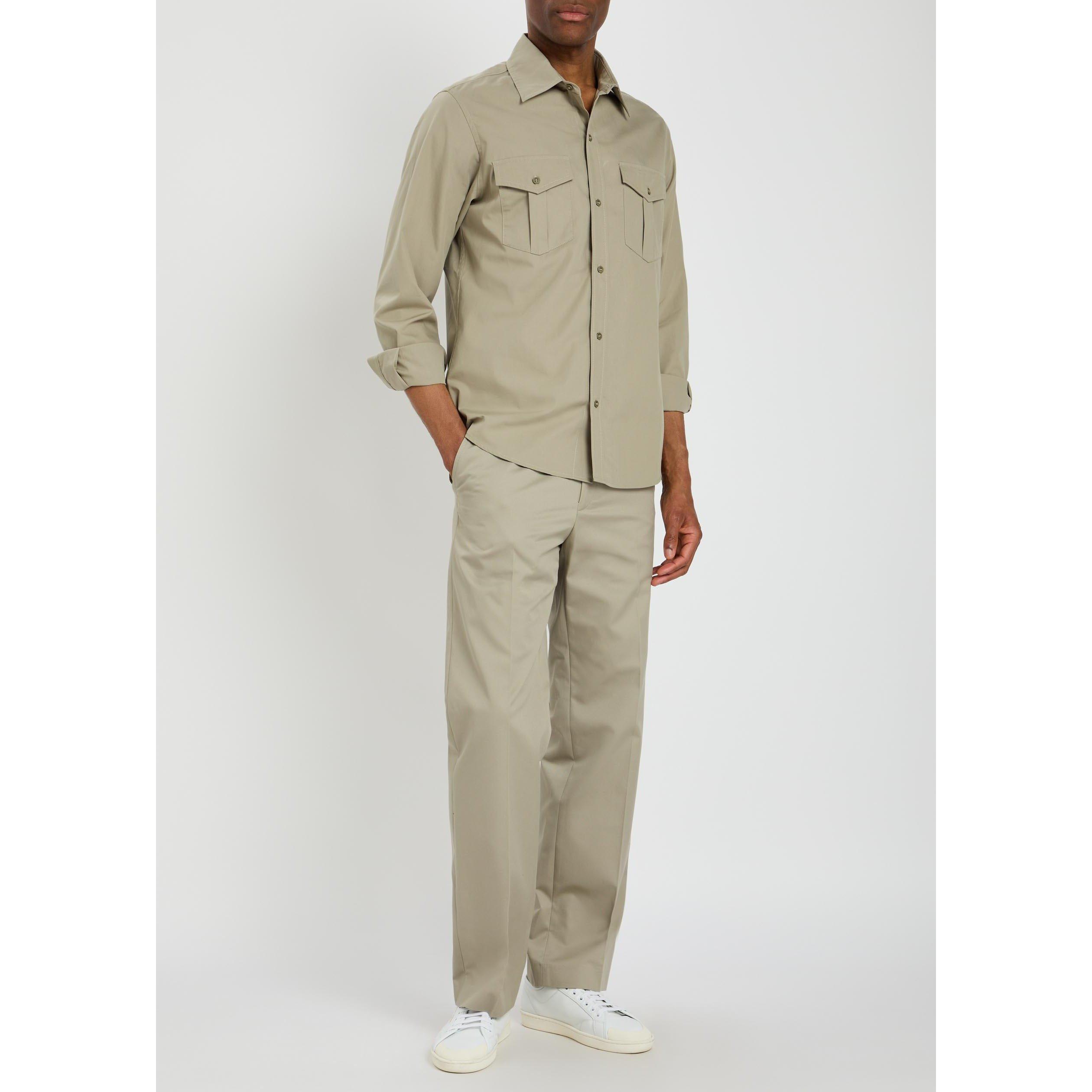 KHAKI - APC - Men's Dylan Cotton Straight-Leg Trousers - 5