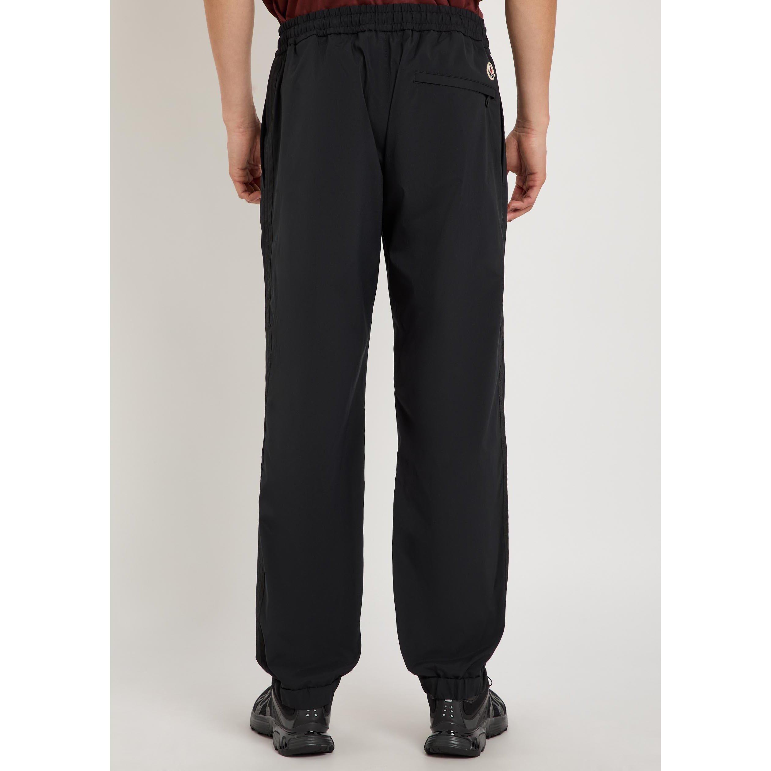 BLACK - Moncler - Men's Tapered-Fit Closed Hem Tracksuit Bottoms - 3