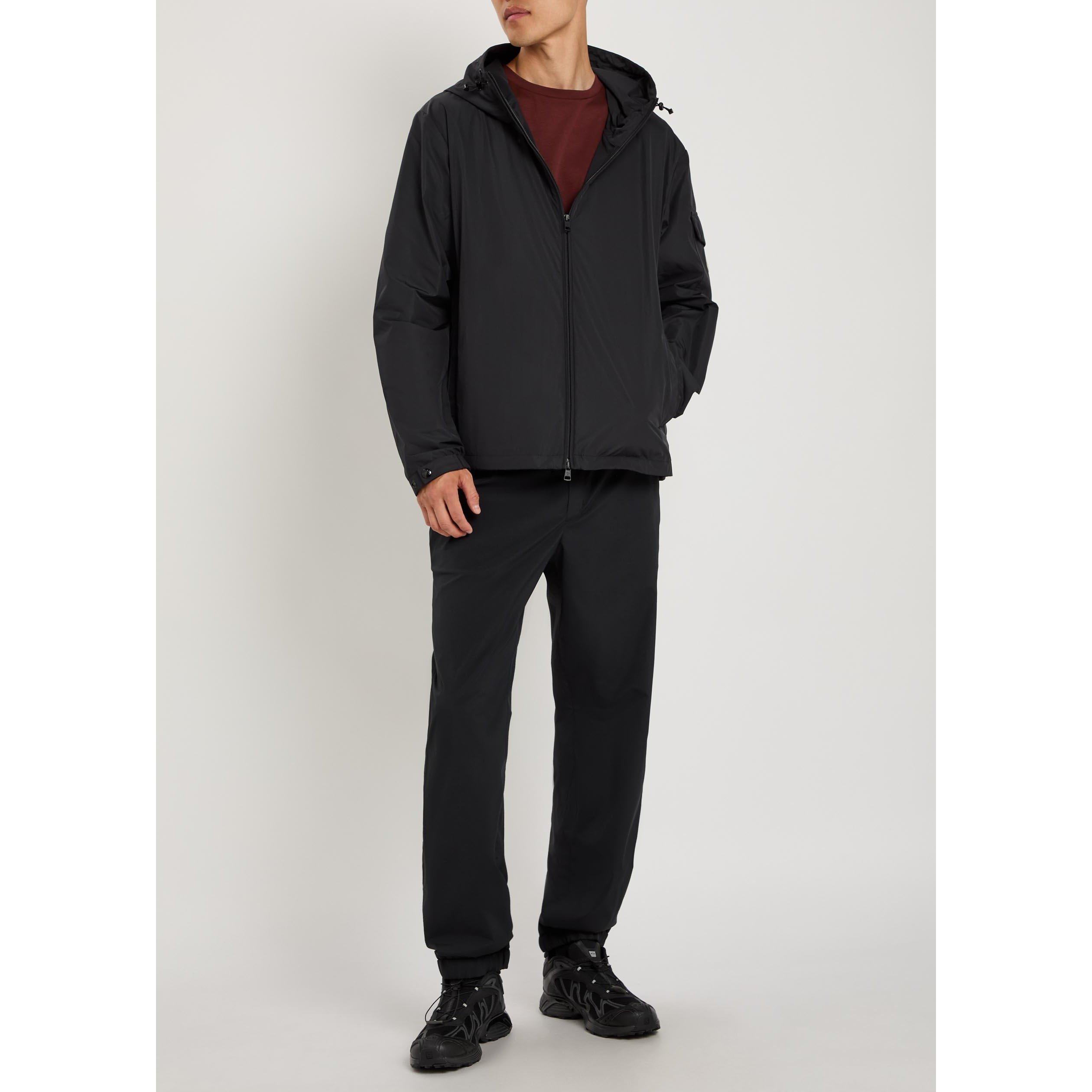 BLACK - Moncler - Men's Tapered-Fit Closed Hem Tracksuit Bottoms - 5