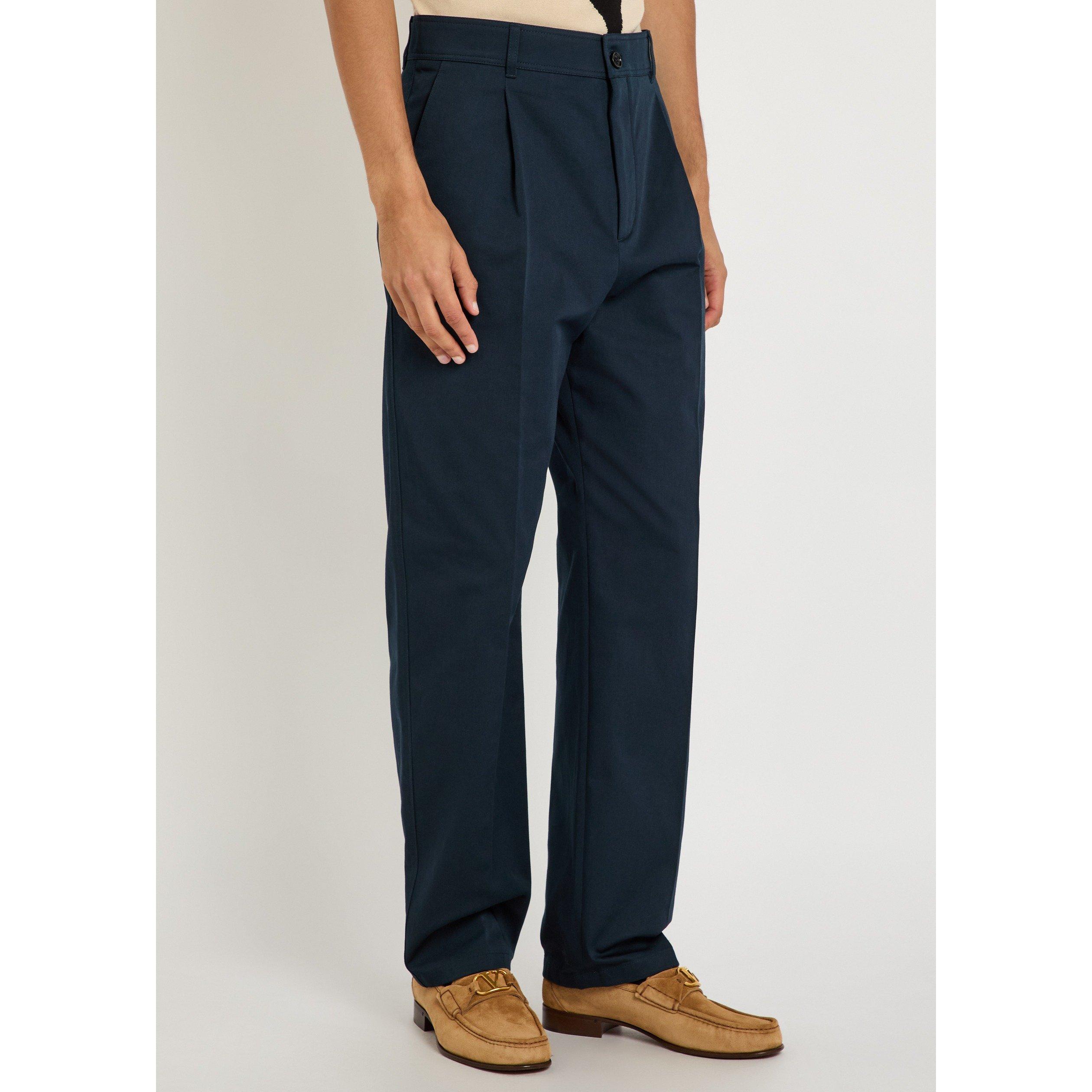 NAVY - Valentino - VAL PANTALONE RICAMO V LOGO - 2