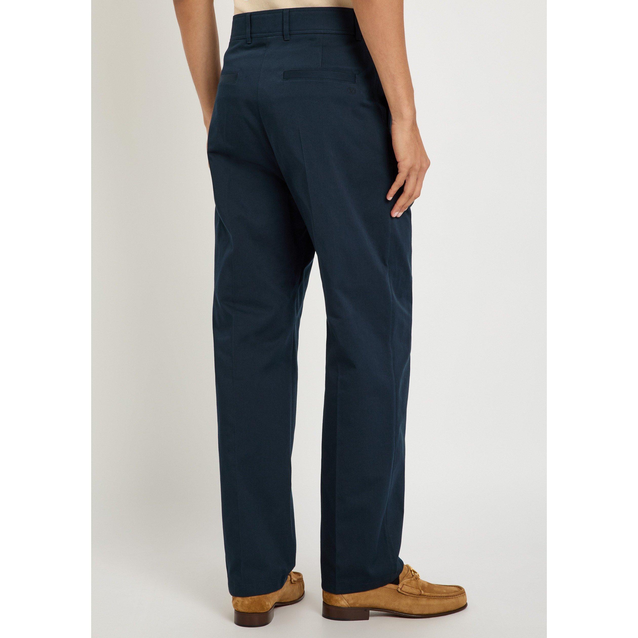 NAVY - Valentino - VAL PANTALONE RICAMO V LOGO - 3