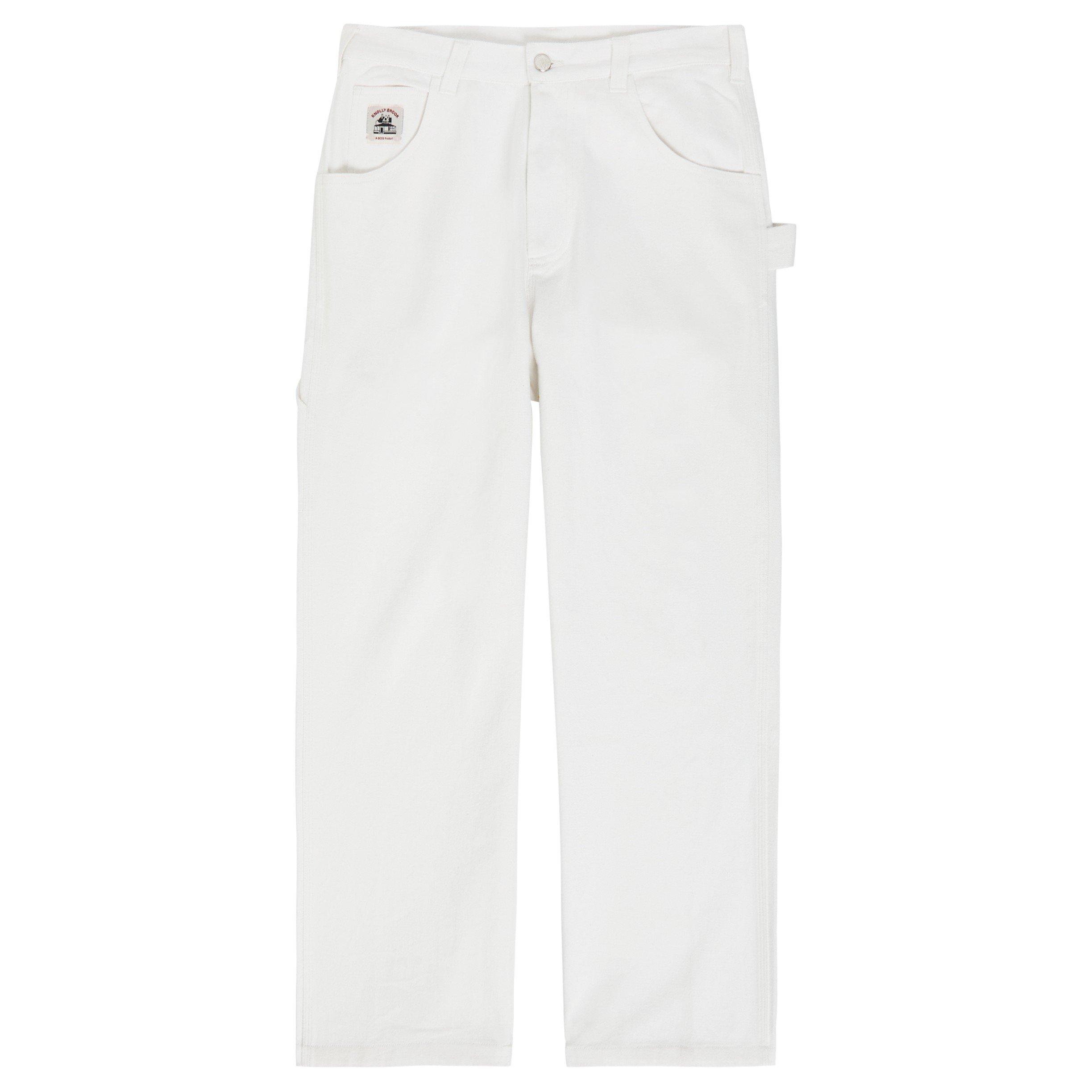 WHITE - Bode - BODE TWILL KNOLLY BROOK TROUSE - 1