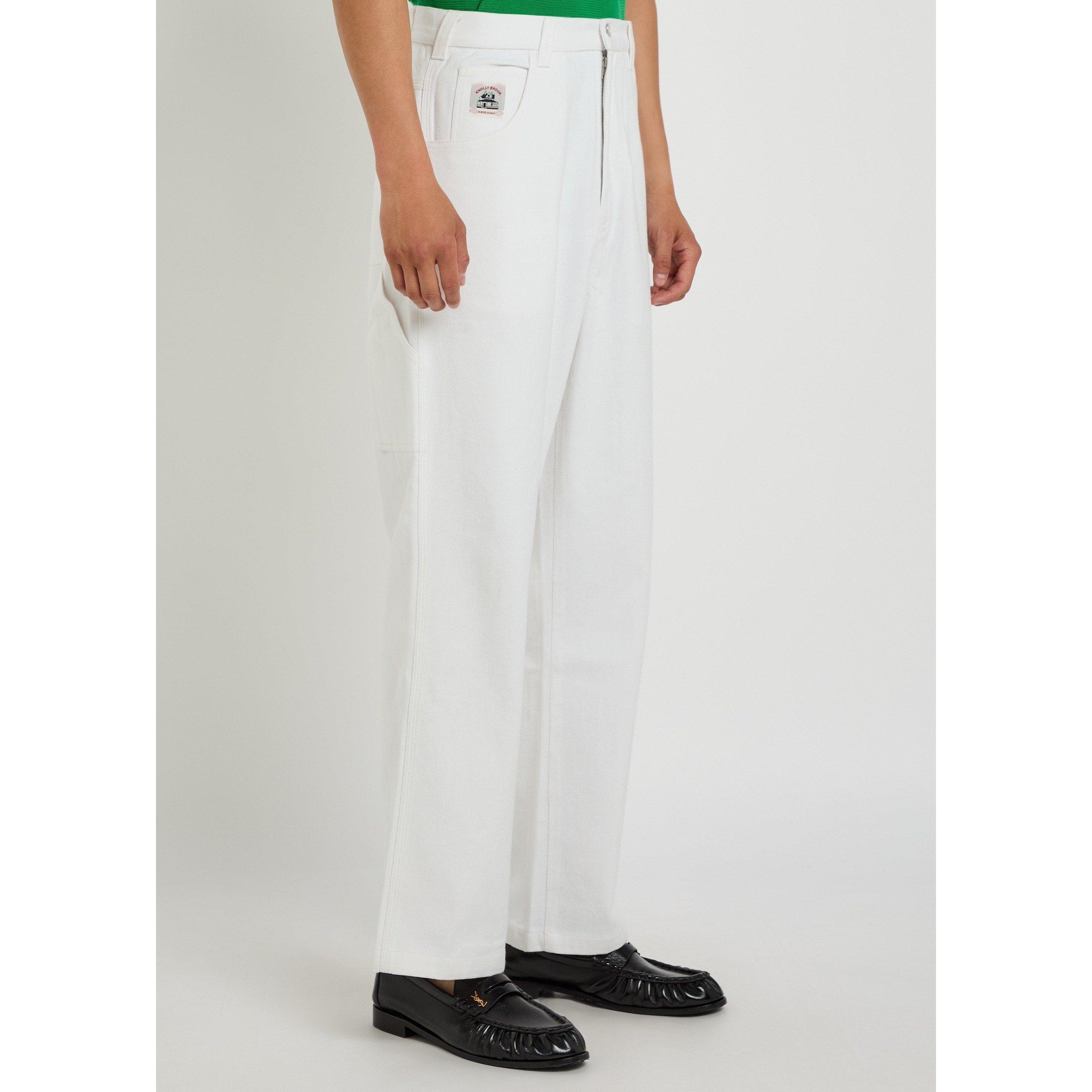 WHITE - Bode - BODE TWILL KNOLLY BROOK TROUSE - 2