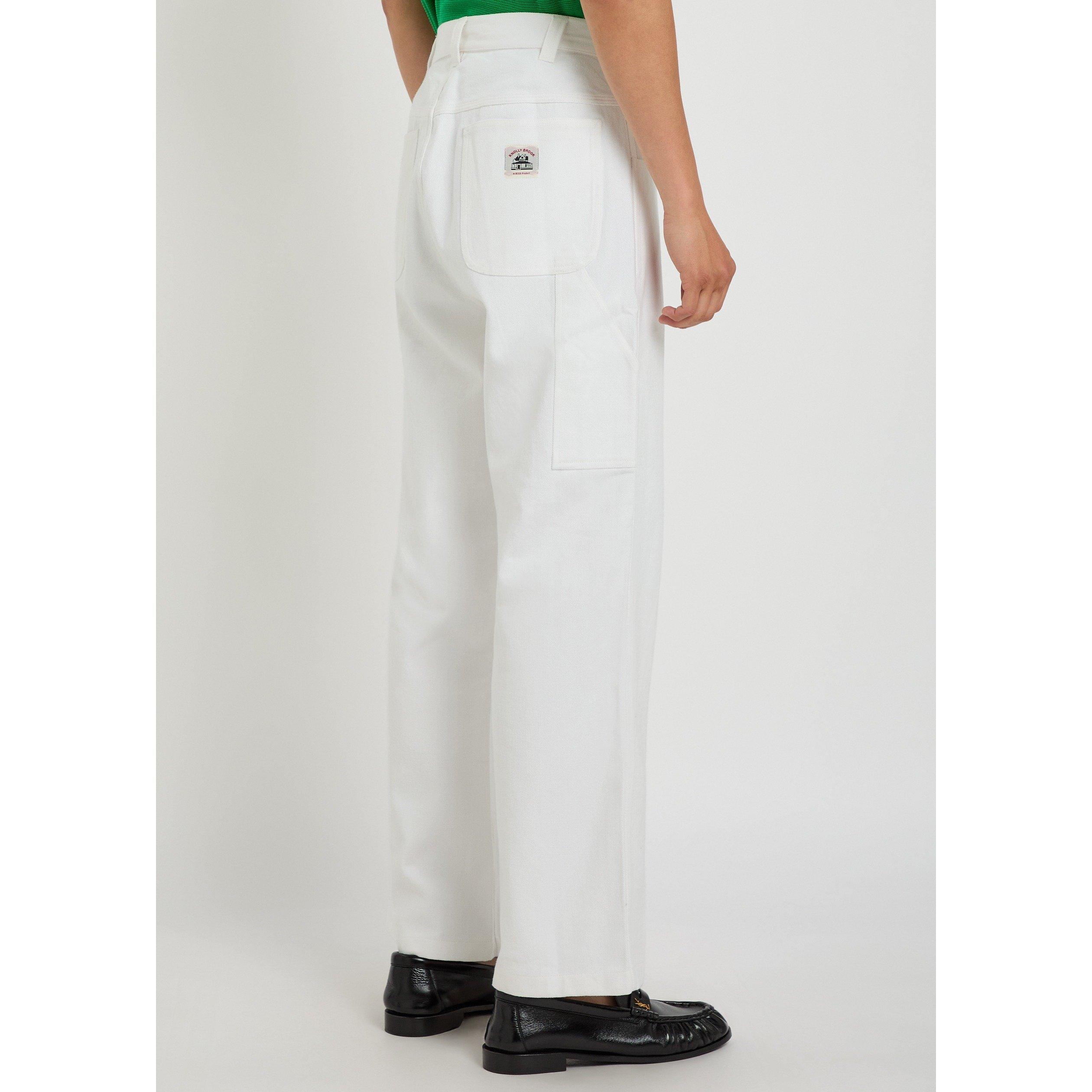 WHITE - Bode - BODE TWILL KNOLLY BROOK TROUSE - 3