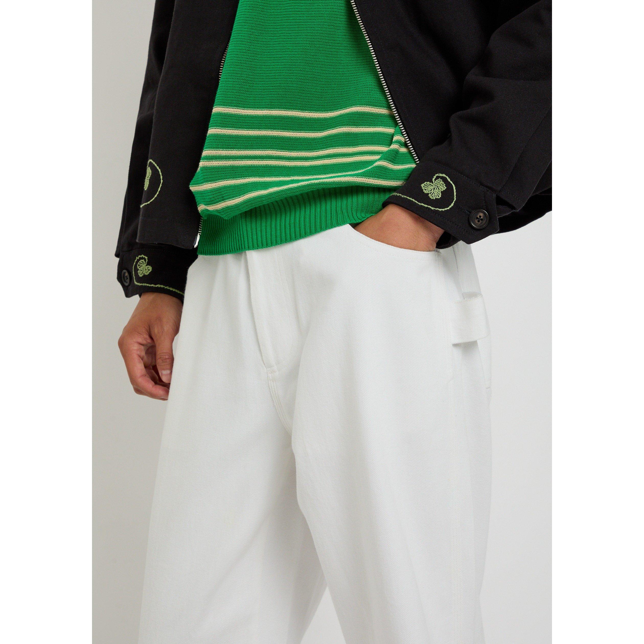 WHITE - Bode - BODE TWILL KNOLLY BROOK TROUSE - 4