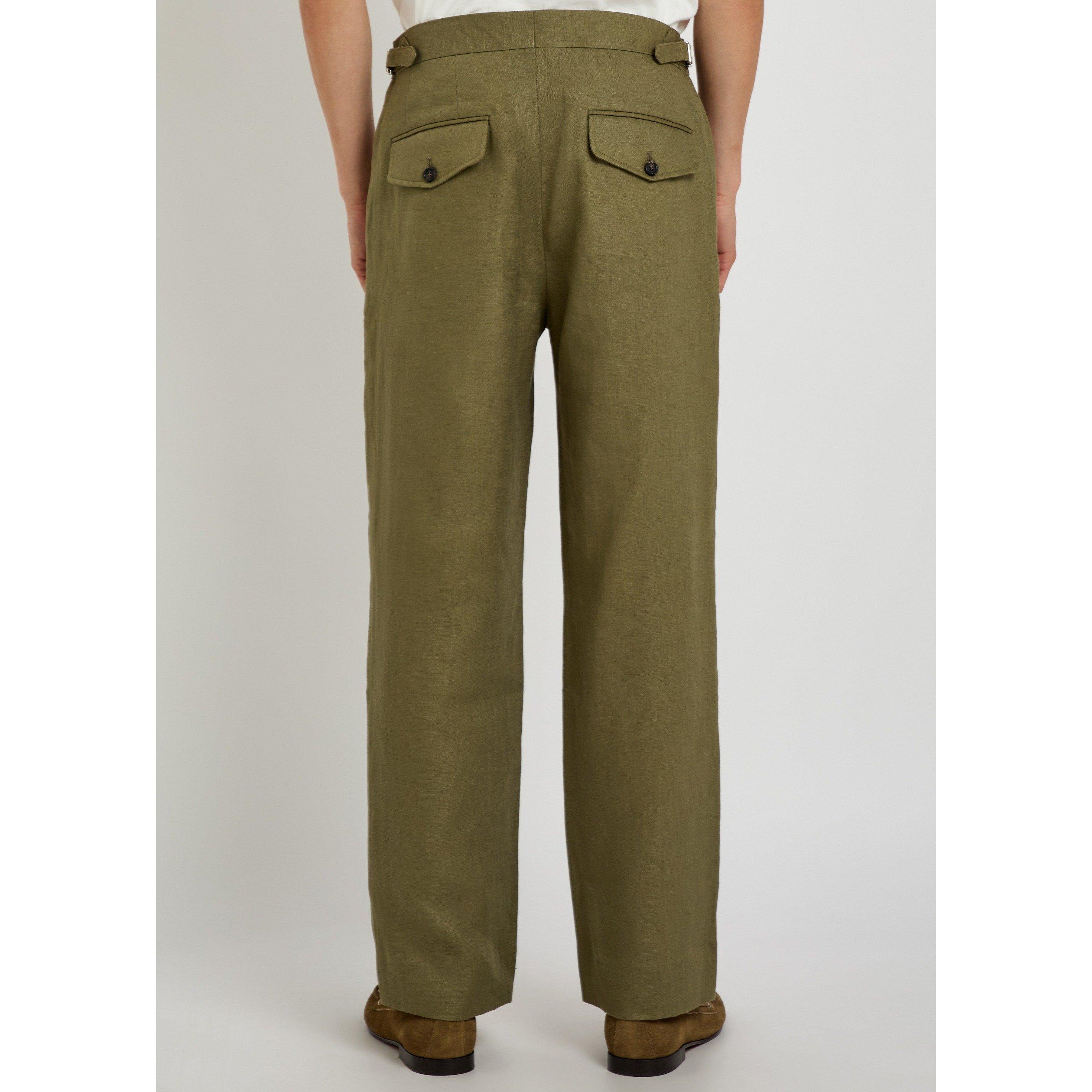 OLIVE - Bode - BODE LIGHTWEIGHT LINEN SIDE BU - 3