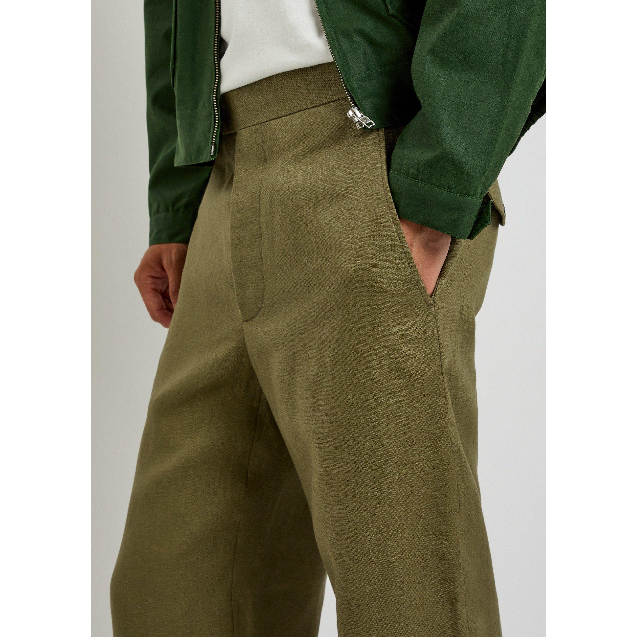 OLIVE - Bode - BODE LIGHTWEIGHT LINEN SIDE BU - 4
