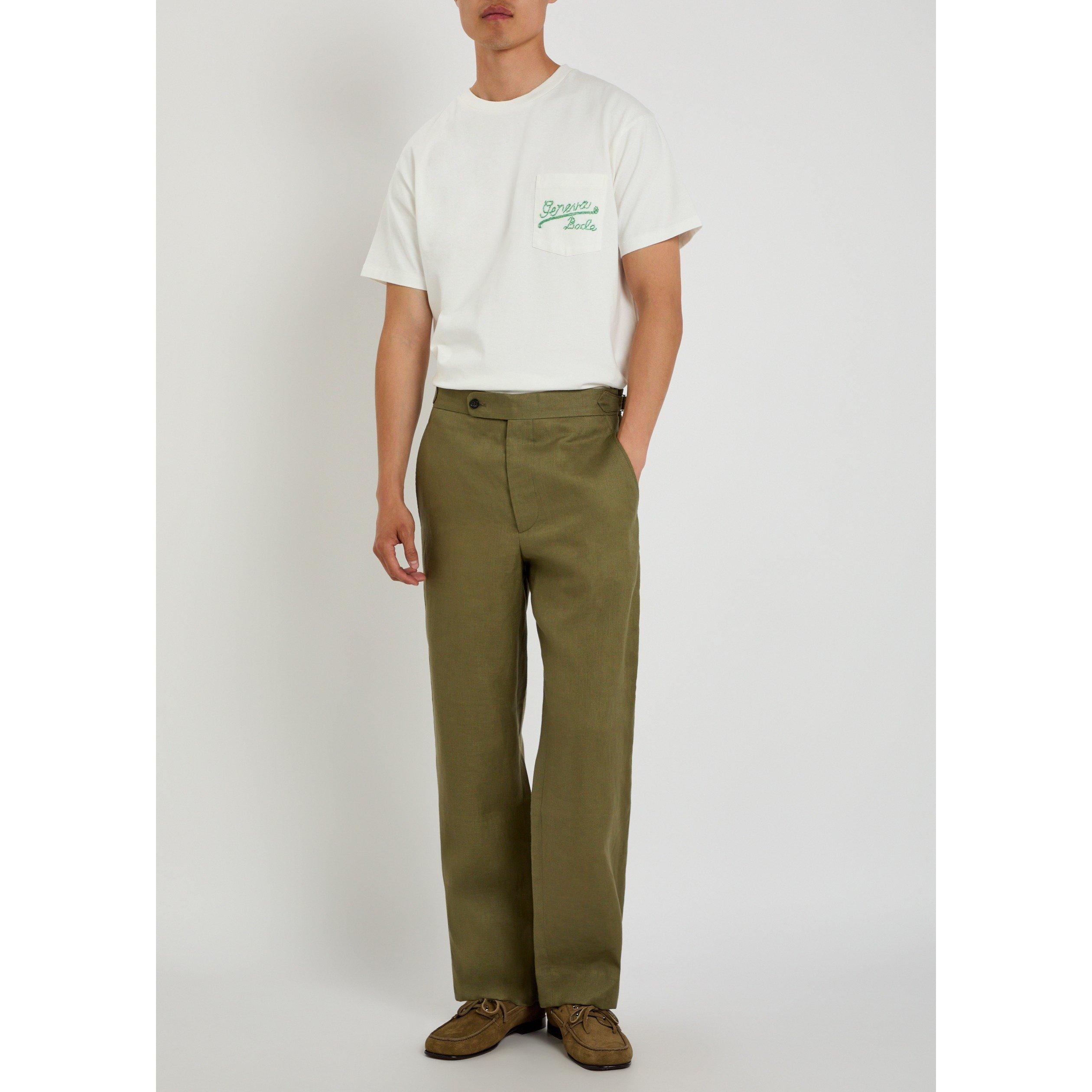 OLIVE - Bode - BODE LIGHTWEIGHT LINEN SIDE BU - 5