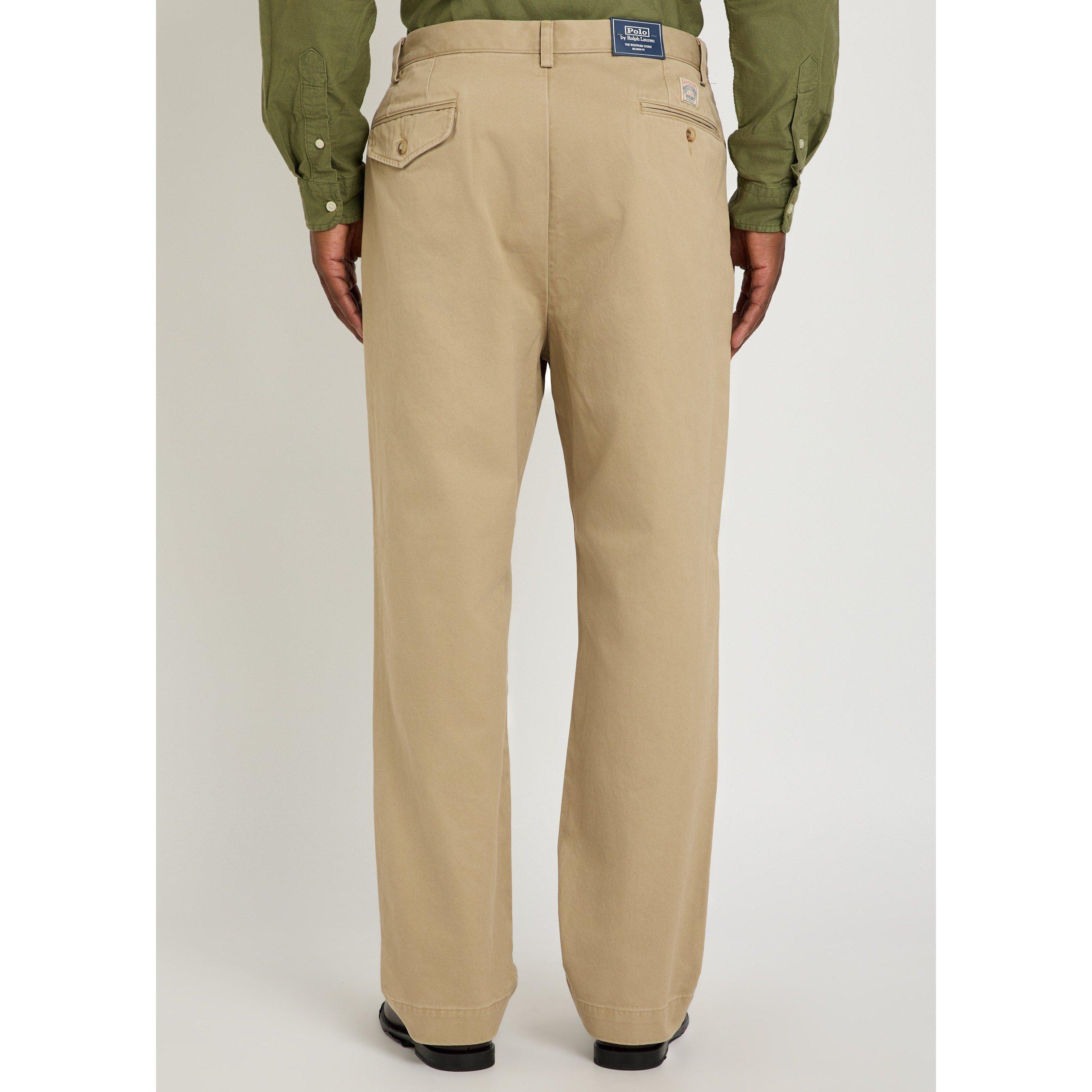 KHAKI - Polo Ralph Lauren - Men's Cotton Tapered-Leg Chinos - 3
