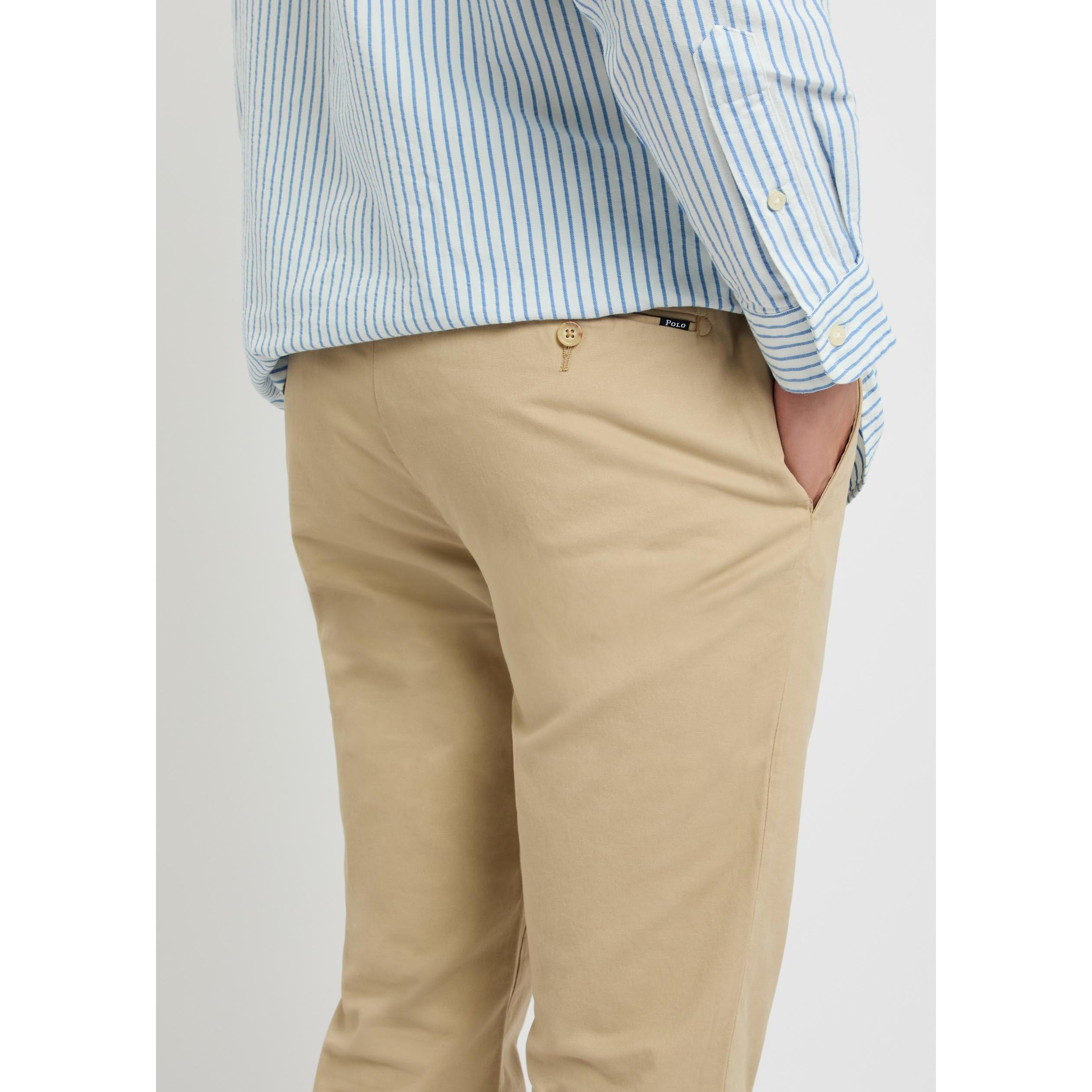 KHAKI - Polo Ralph Lauren - PRL REG FIT WOVEN TROUSERS - 4