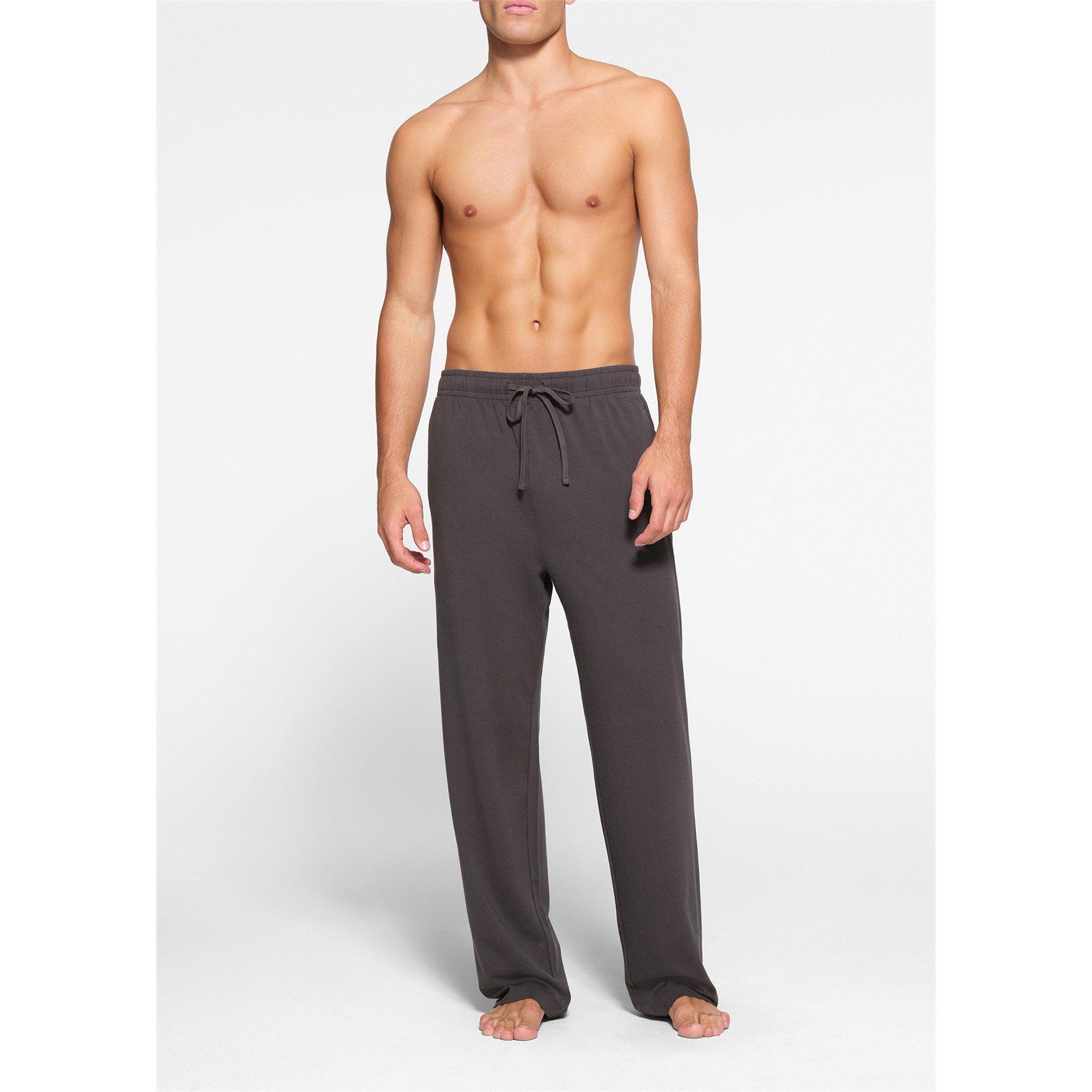 BROWN - SKIMS - Men's Cotton Straight Leg Relaxed-Fit Trousers - 2
