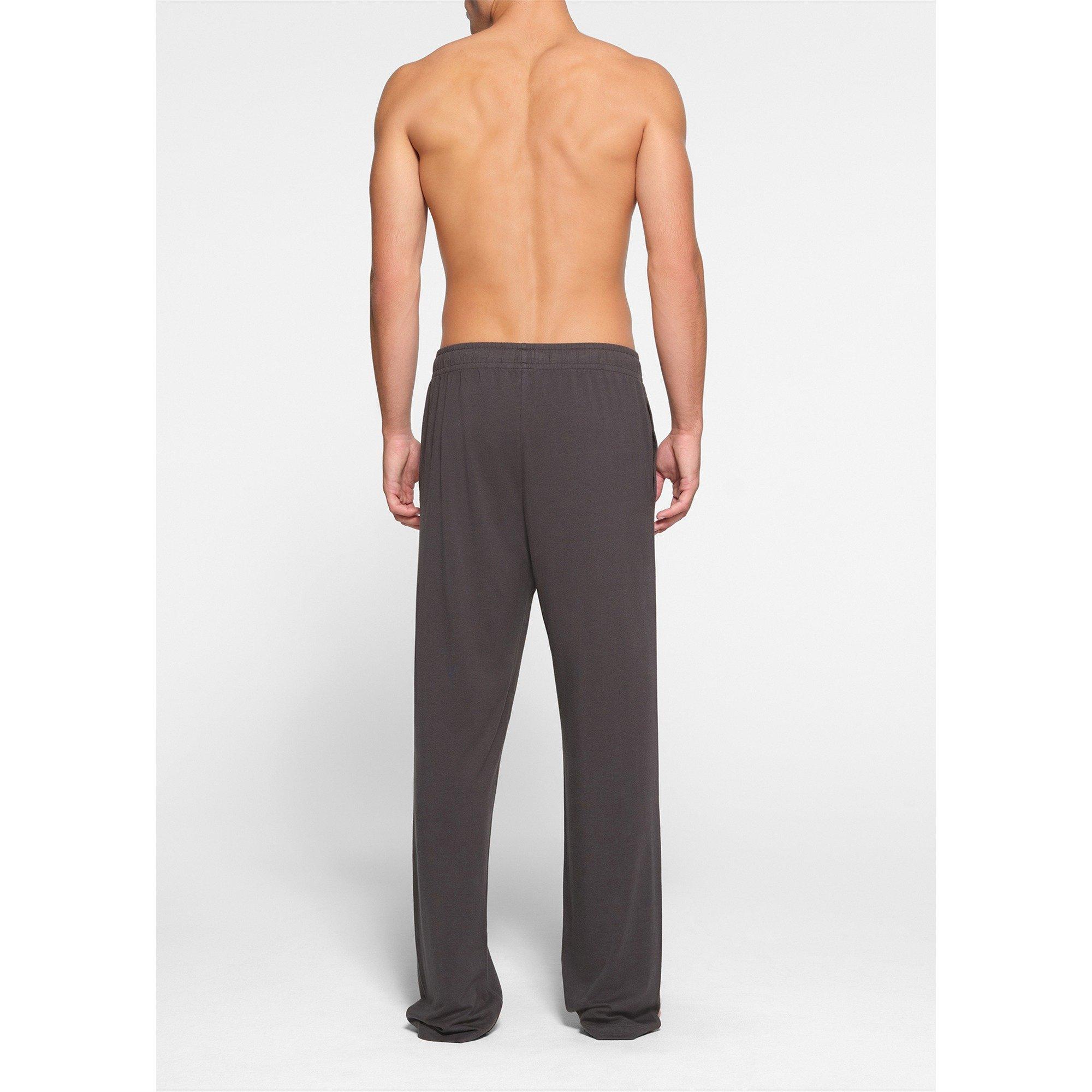 BROWN - SKIMS - Men's Cotton Straight Leg Relaxed-Fit Trousers - 3