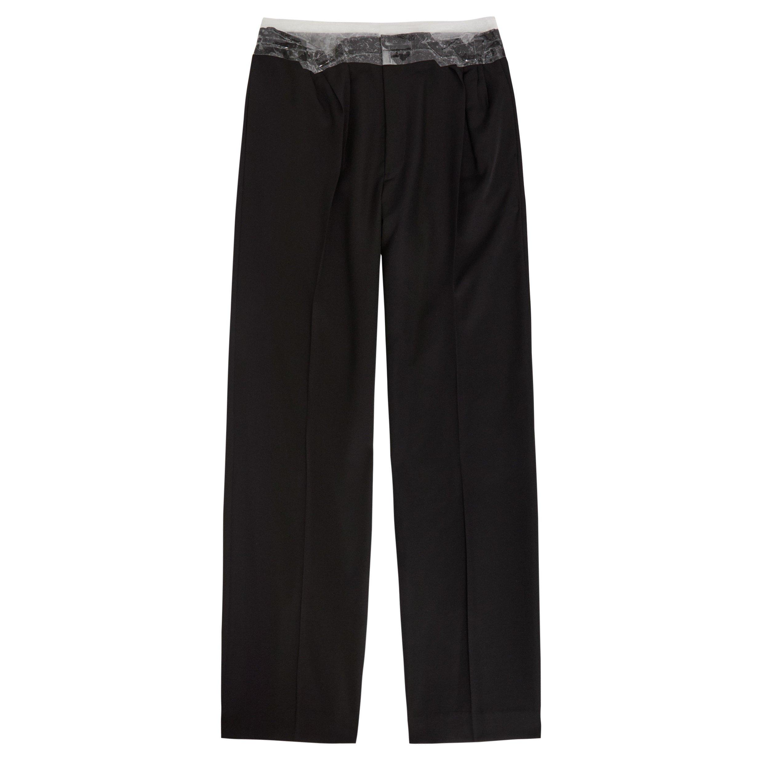 BLACK - Maison Margiela - MM LOOSE WOOL TROUSERS - 1