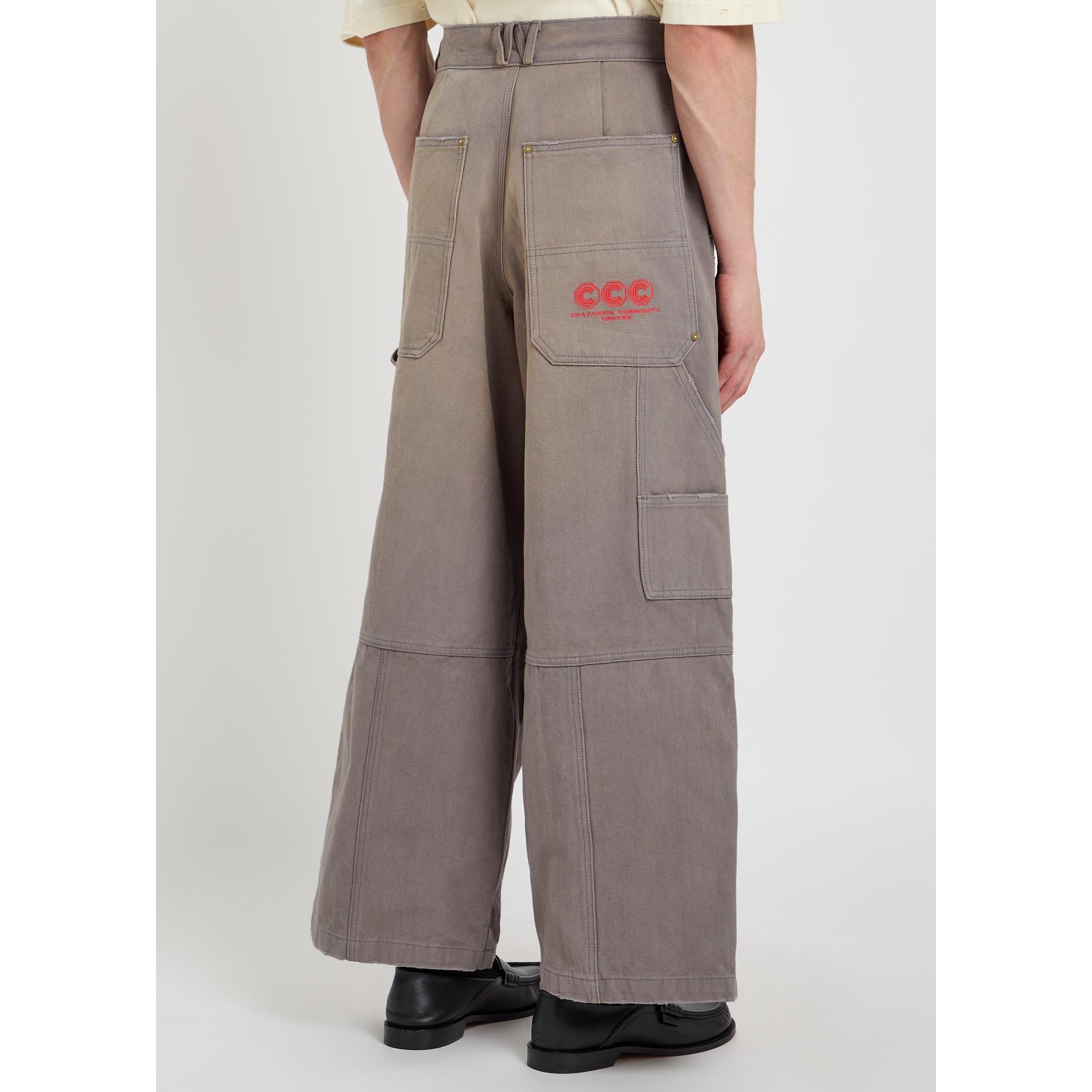 GREY - Willy Chavarria - WC STOCKTON DOUBLE KNEE PANT - 3
