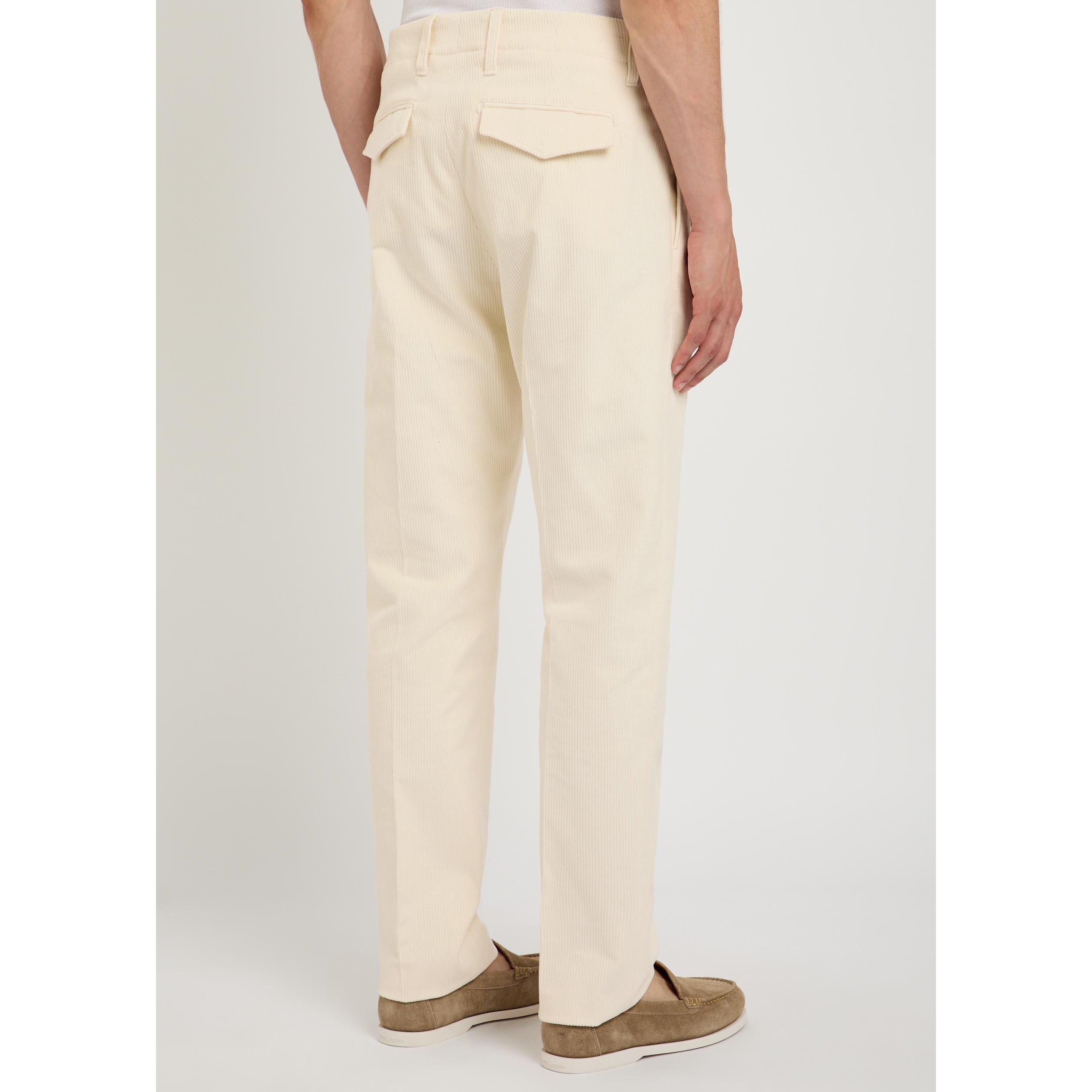 TAUPE - Lardini - Men's Straight Leg Corduroy Trousers - 3
