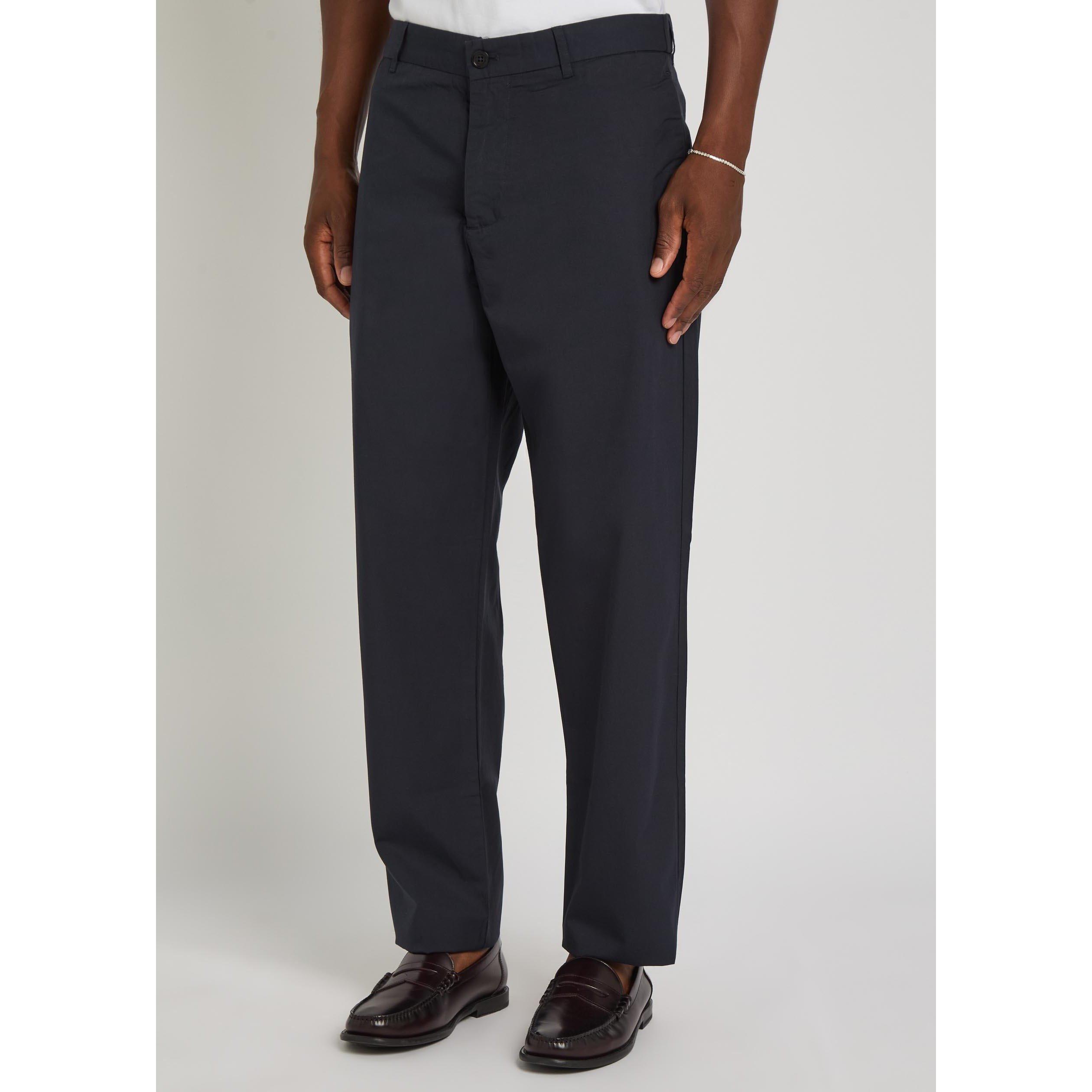 NAVY - NN07 - Men's Brendan Cotton Straight Leg Trousers - 2