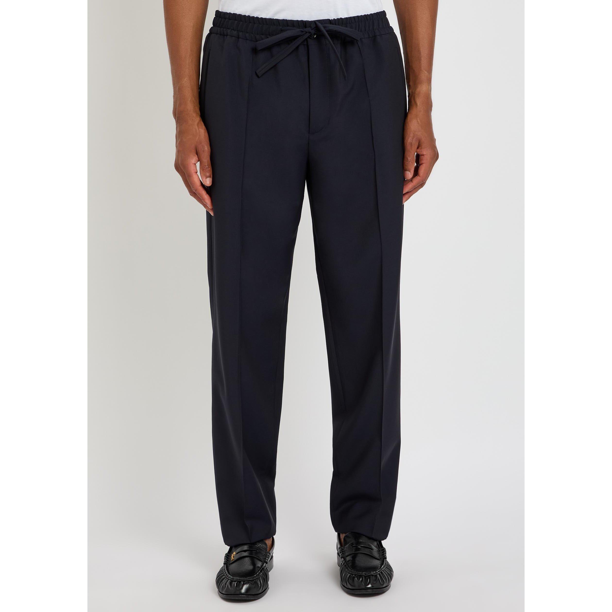 NAVY - Valentino - VAL TELA LANA MOHAIR TROUSER - 2
