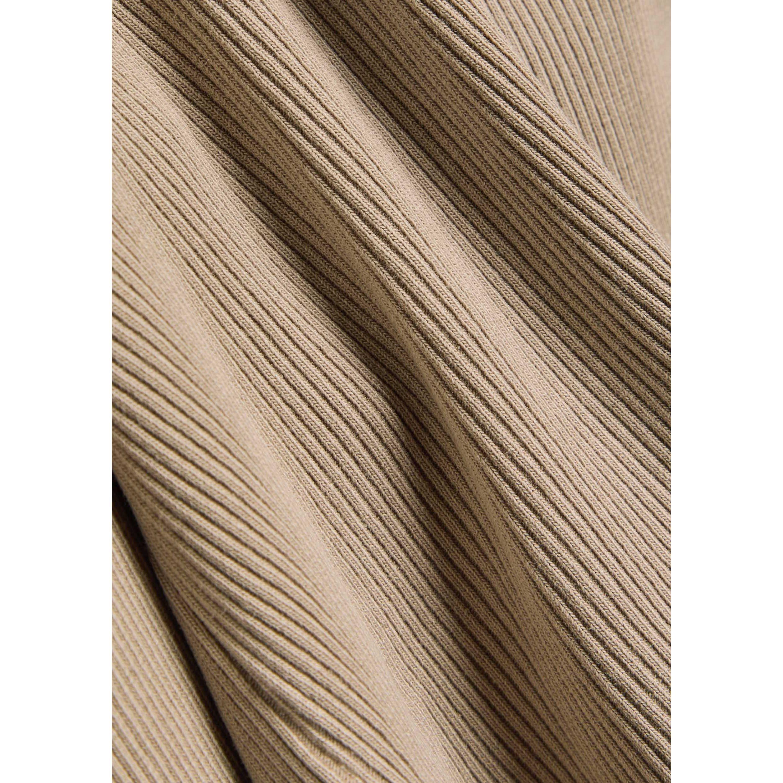 BEIGE - Citizens Of Humanity - Women's Brea 60s Cotton Slim-Fit Long-Sleeve Polo - 4