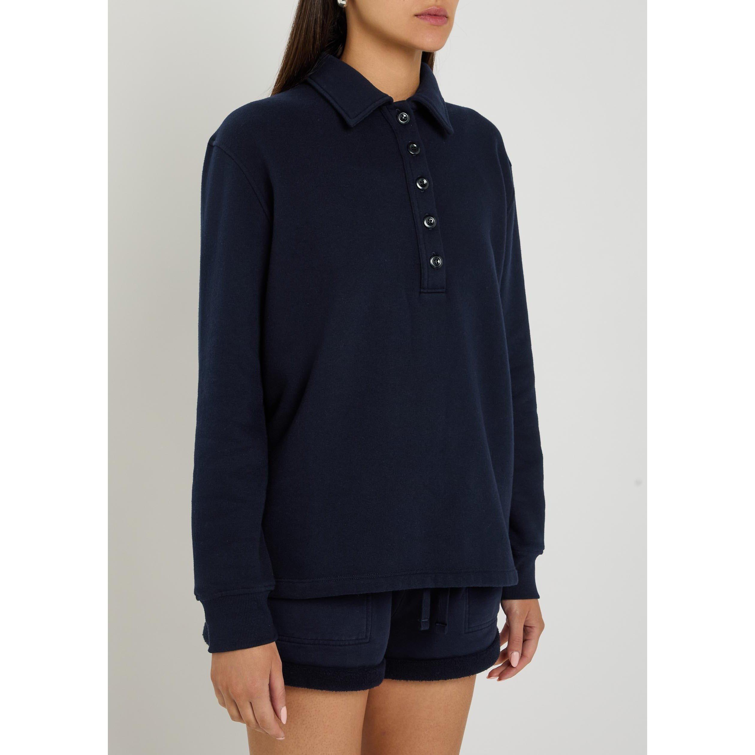 NAVY - Citizens Of Humanity - Women's Long-Sleeve Polo - 2