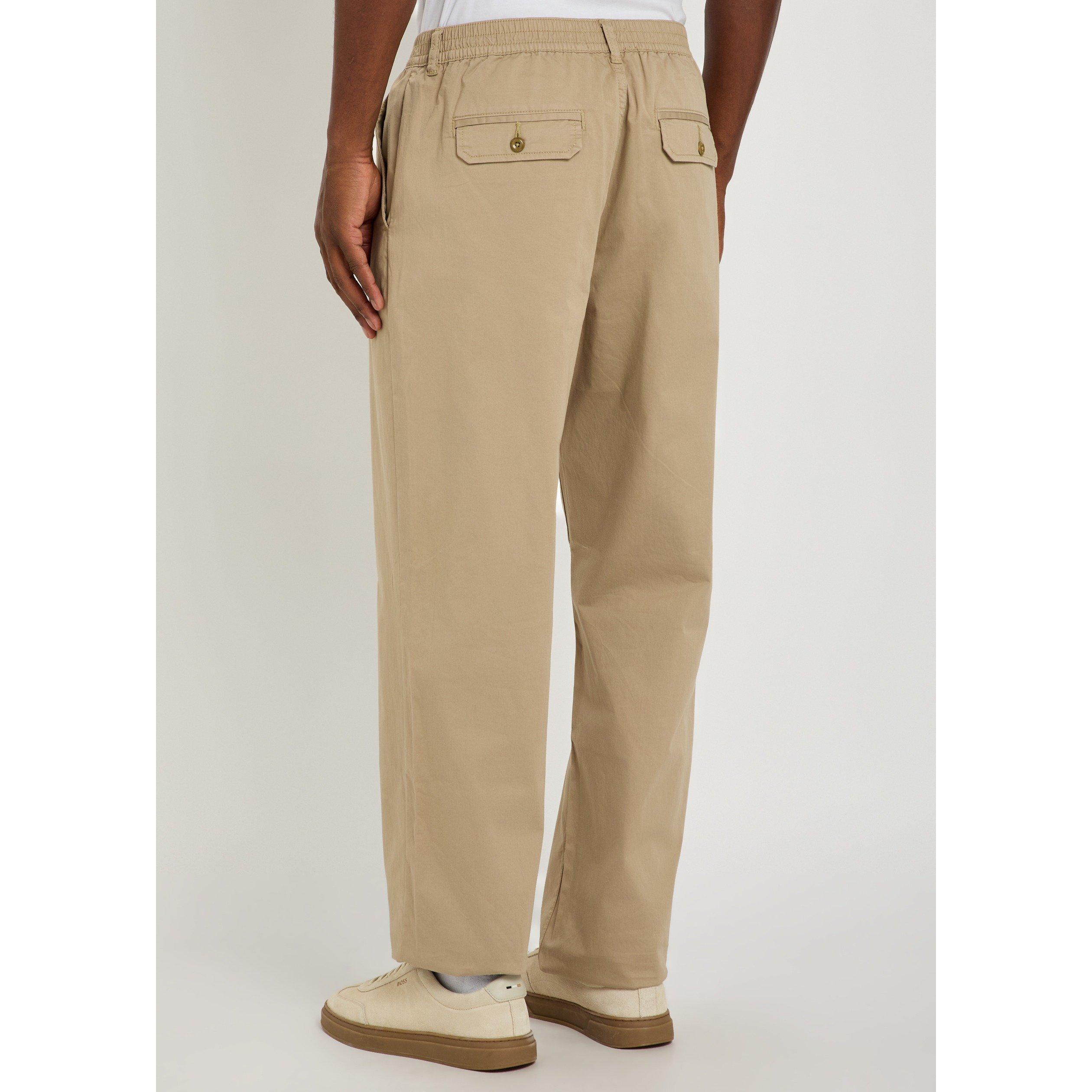 KHAKI - Paige - Men's Eberton Cotton Straight Leg Trousers - 3