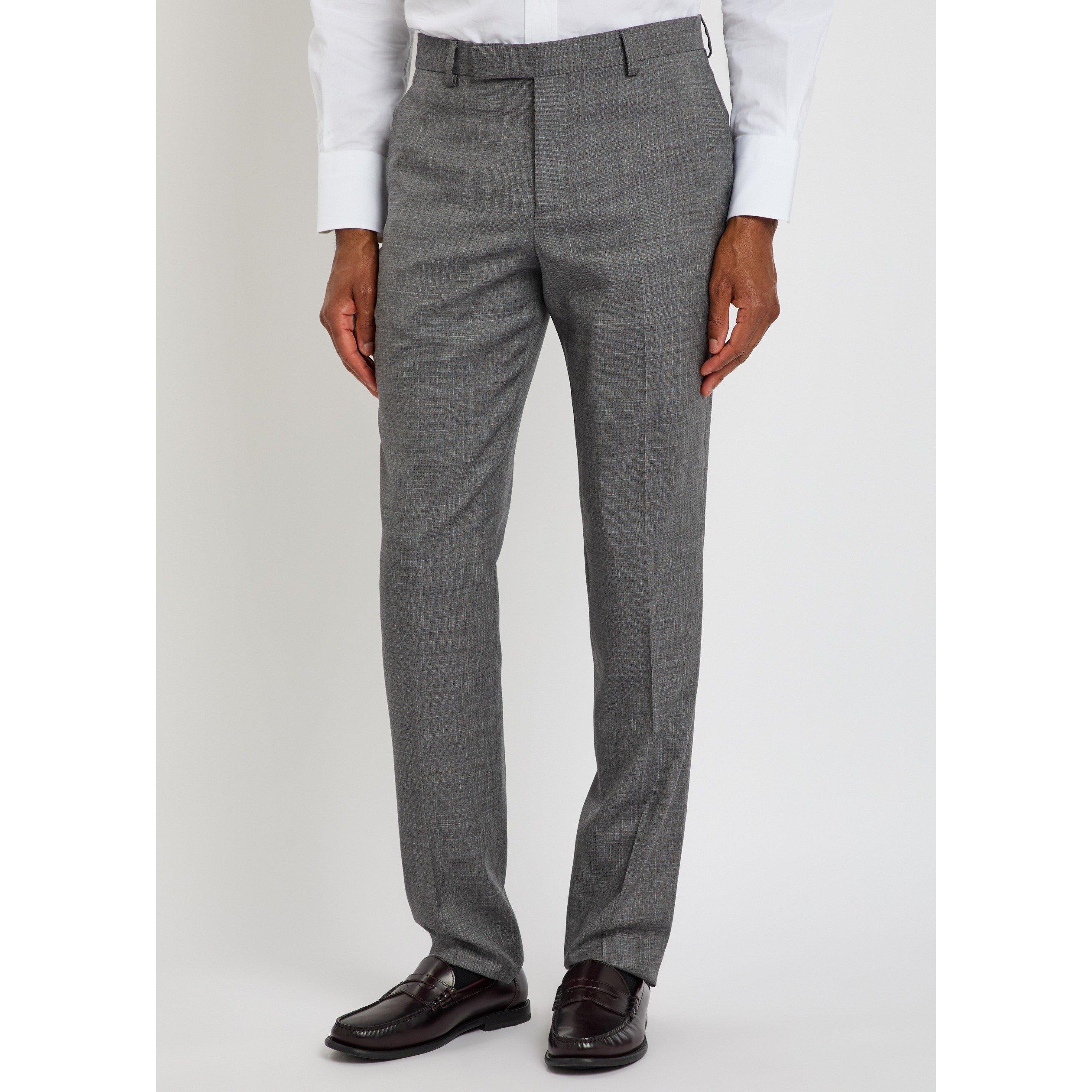 GREY - Paul Smith - Men's Slim-Fit Trousers - 2