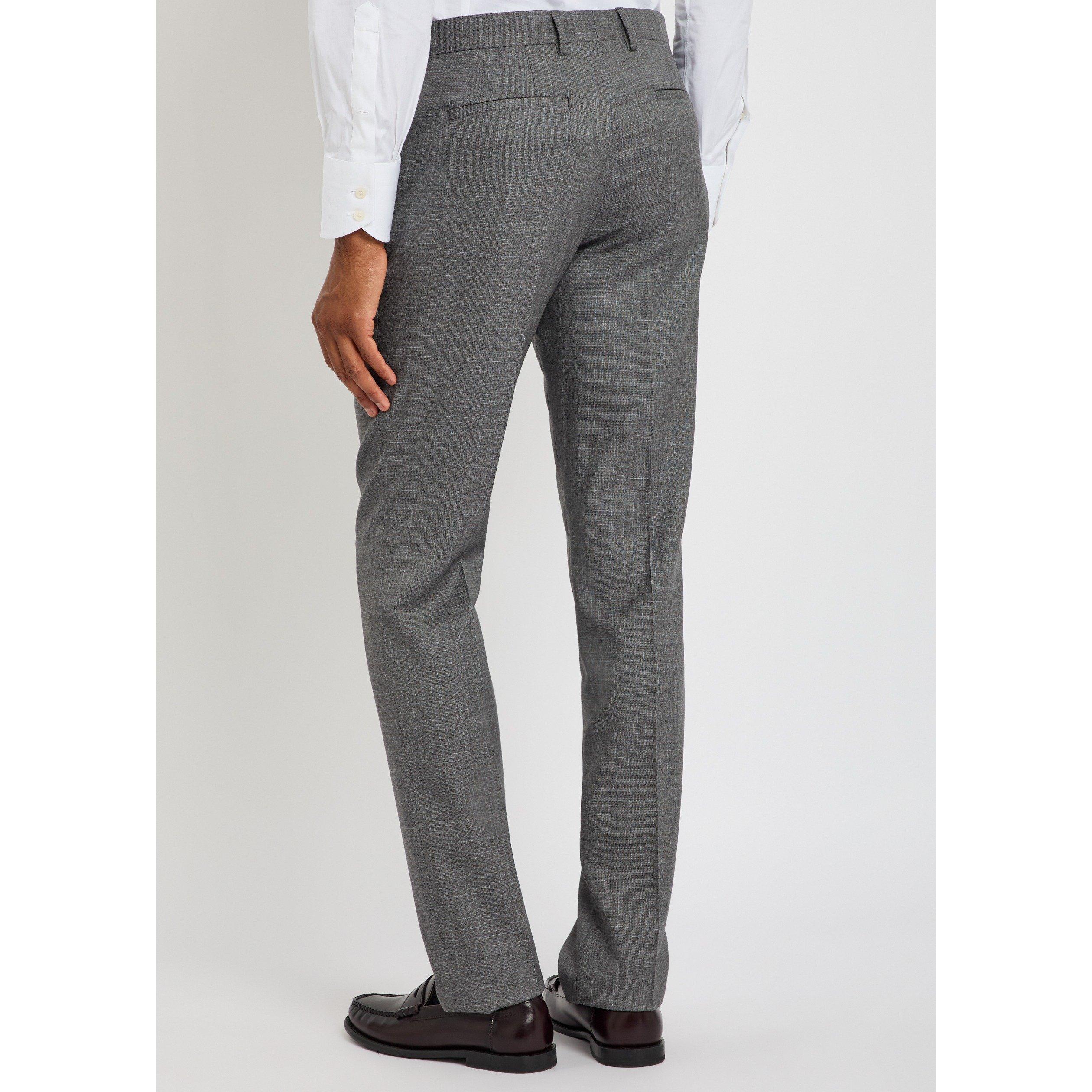GREY - Paul Smith - Men's Slim-Fit Trousers - 3
