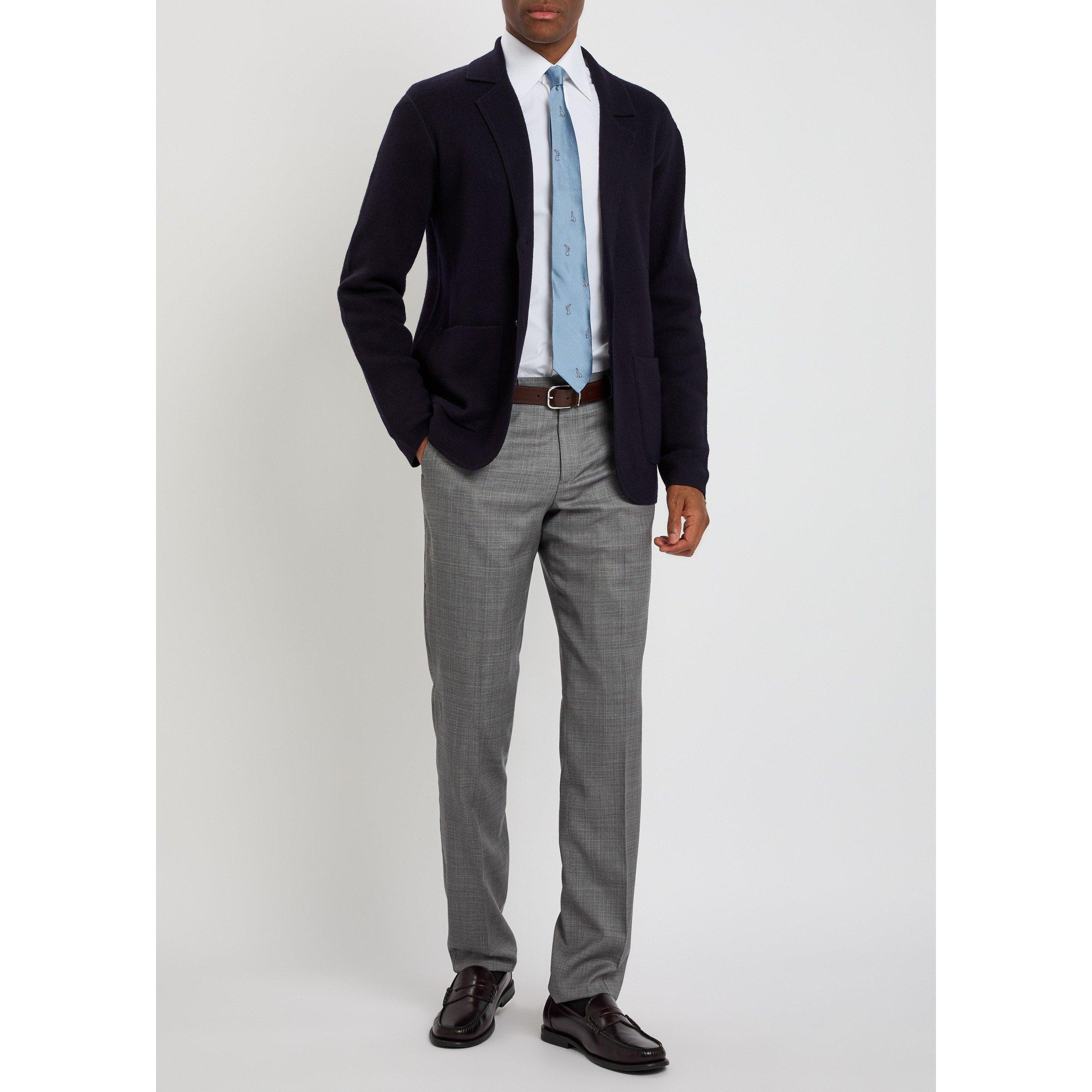 GREY - Paul Smith - Men's Slim-Fit Trousers - 5