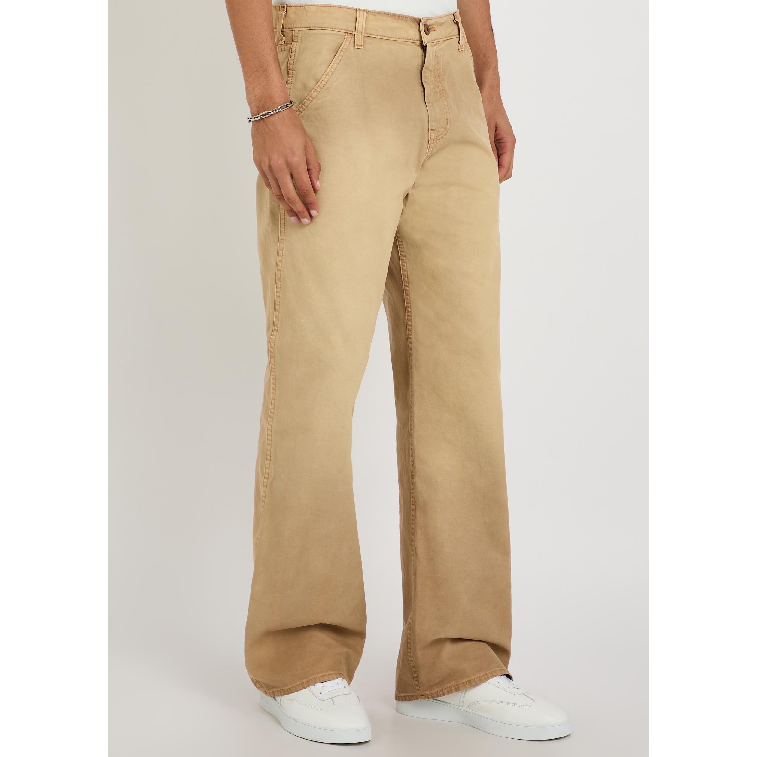 TAN - Cherry LA - Men's Western Cotton Relaxed-Fit Chinos - 2
