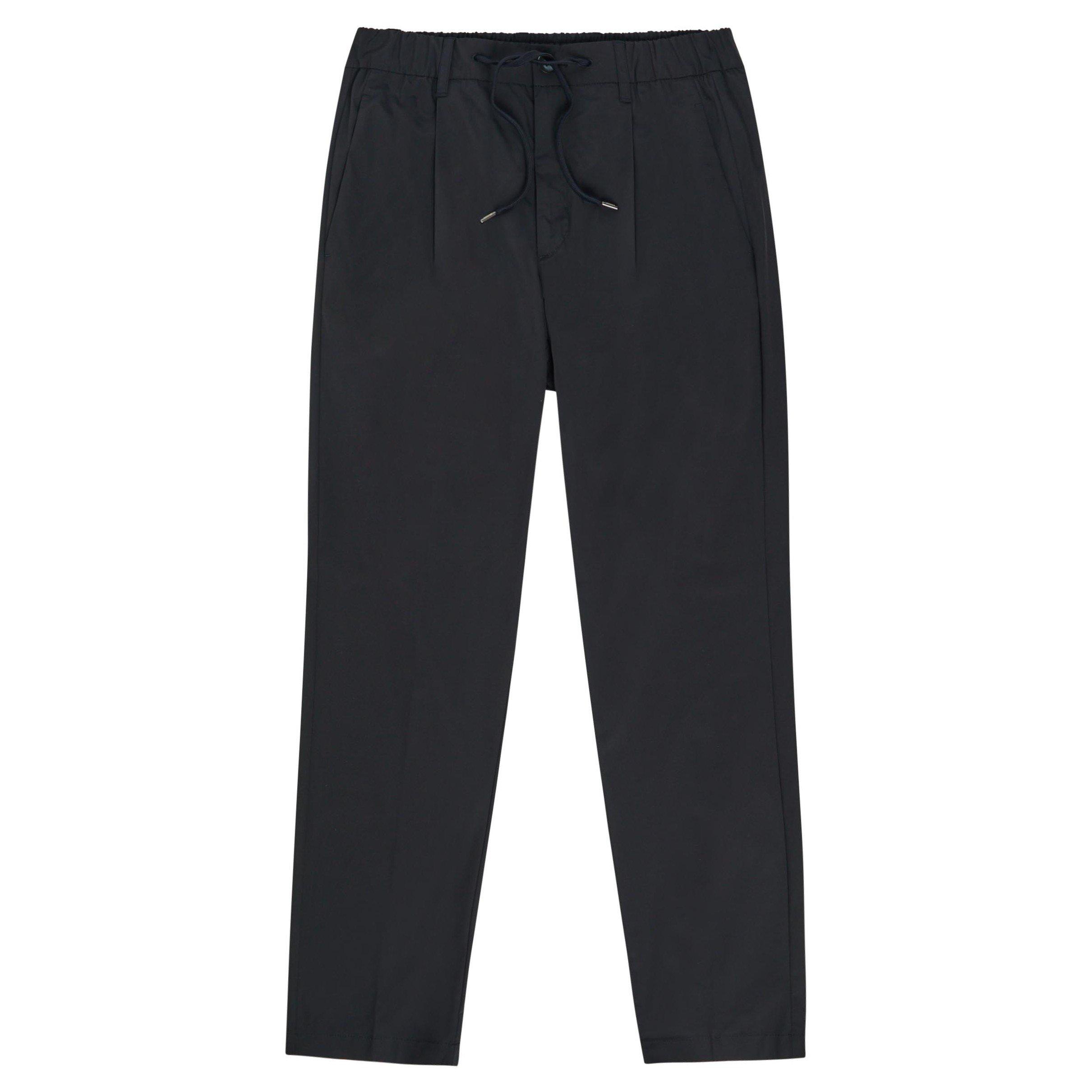 NAVY - Herno - Men's Drawstring Straight Leg Trousers - 1