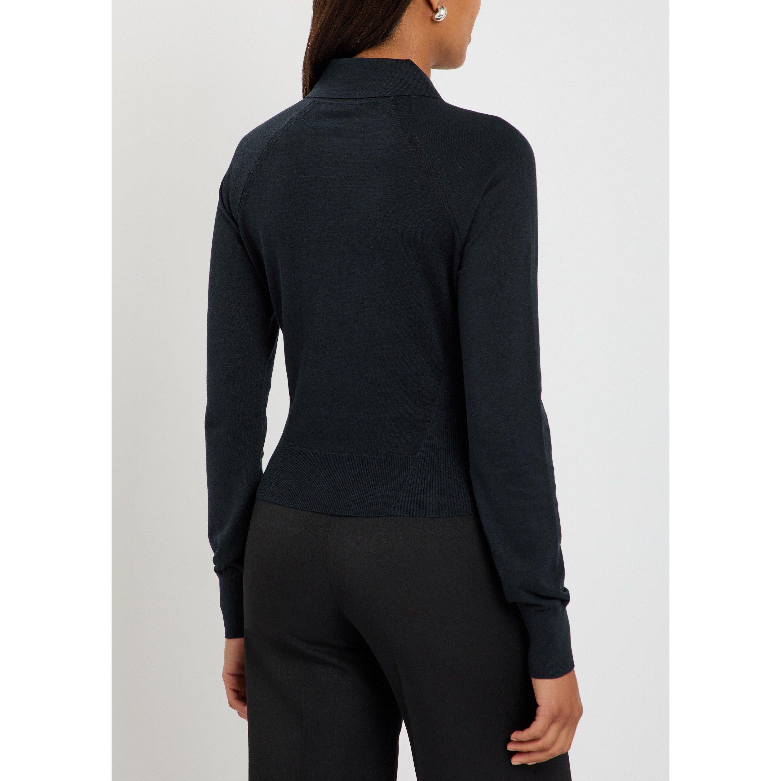 NAVY - GIVENCHY - LONG SLEEVE POLO - 3