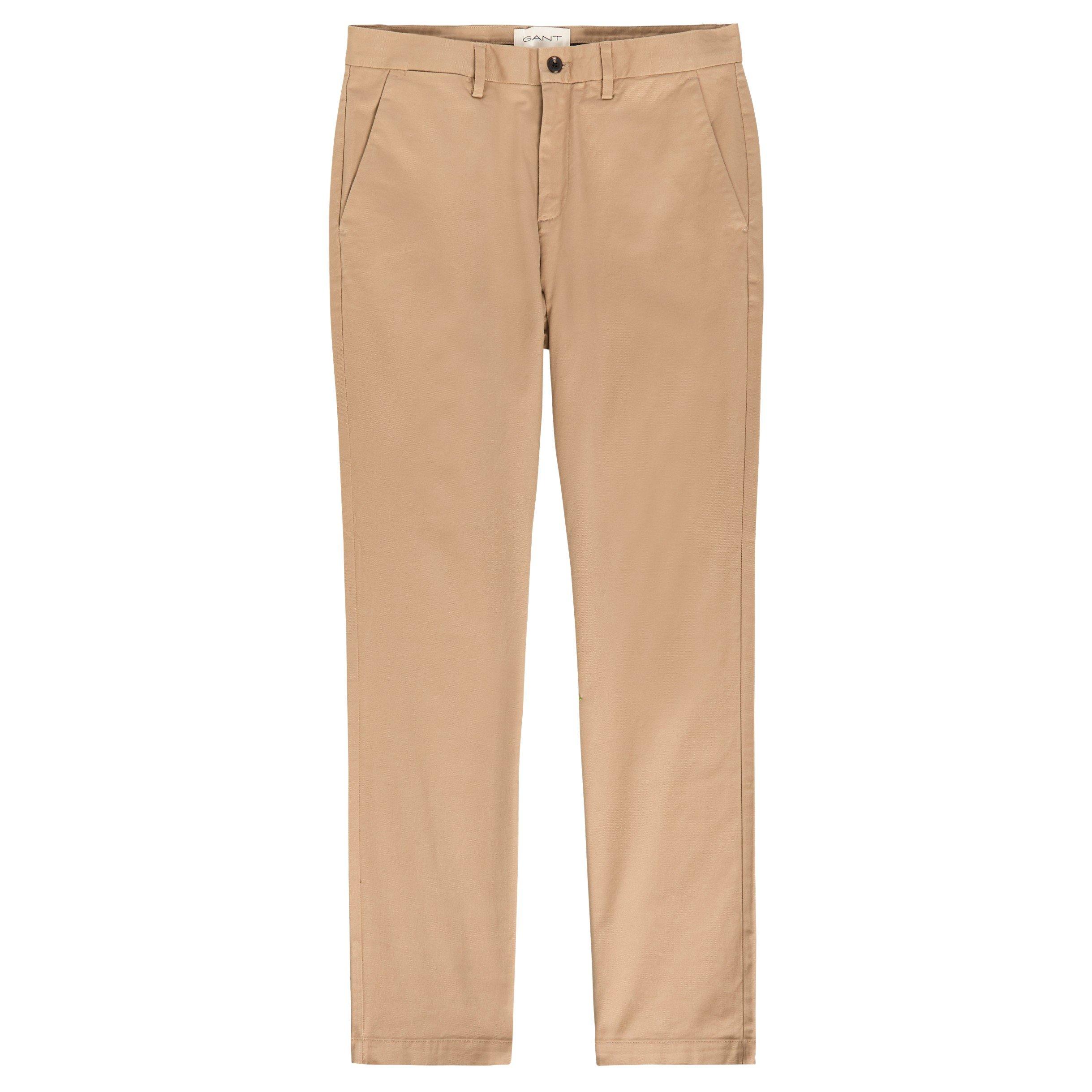 KHAKI - Gant - GANT STRAIGHT CHINO TRSR