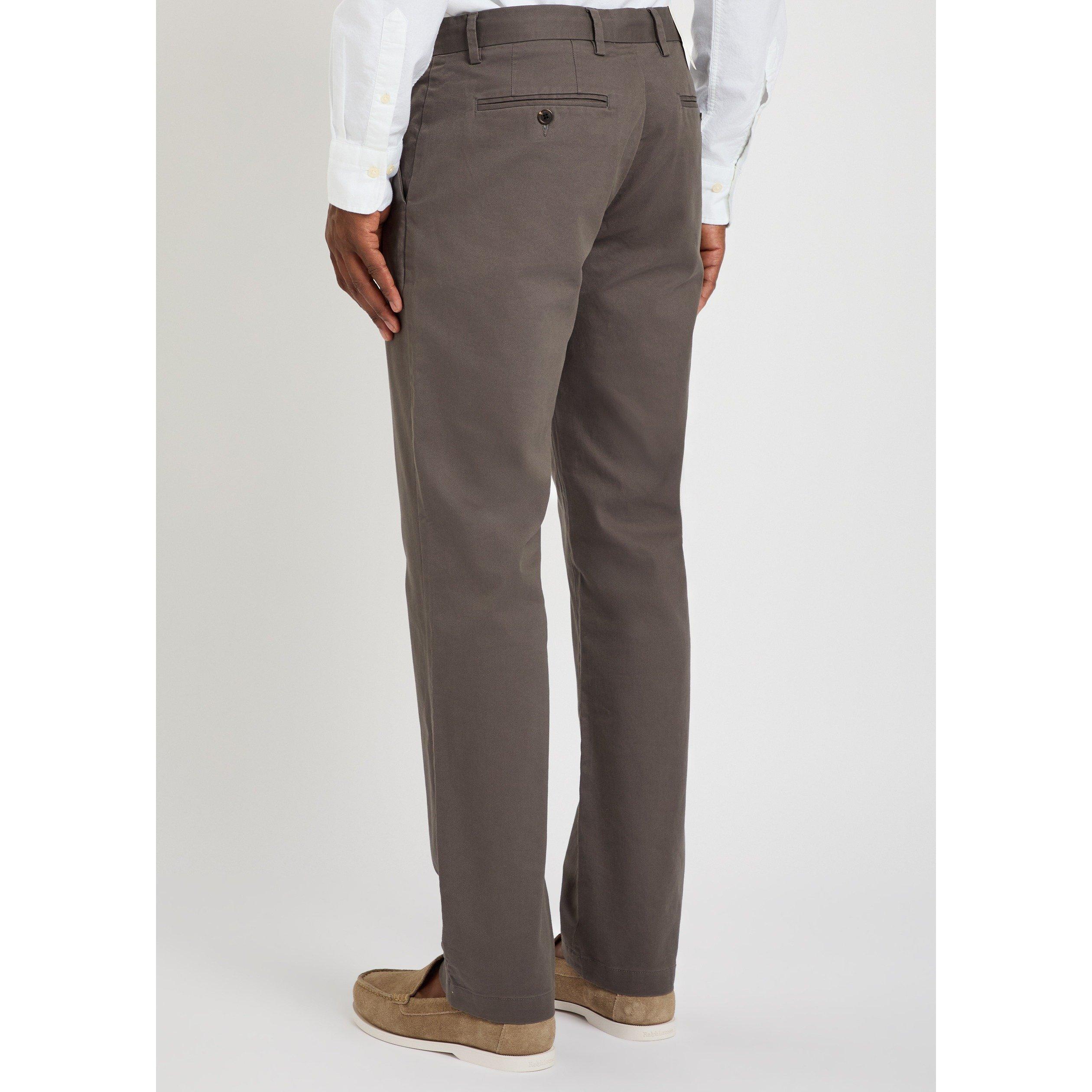BROWN - Gant - Men's Straight Chinos - 3
