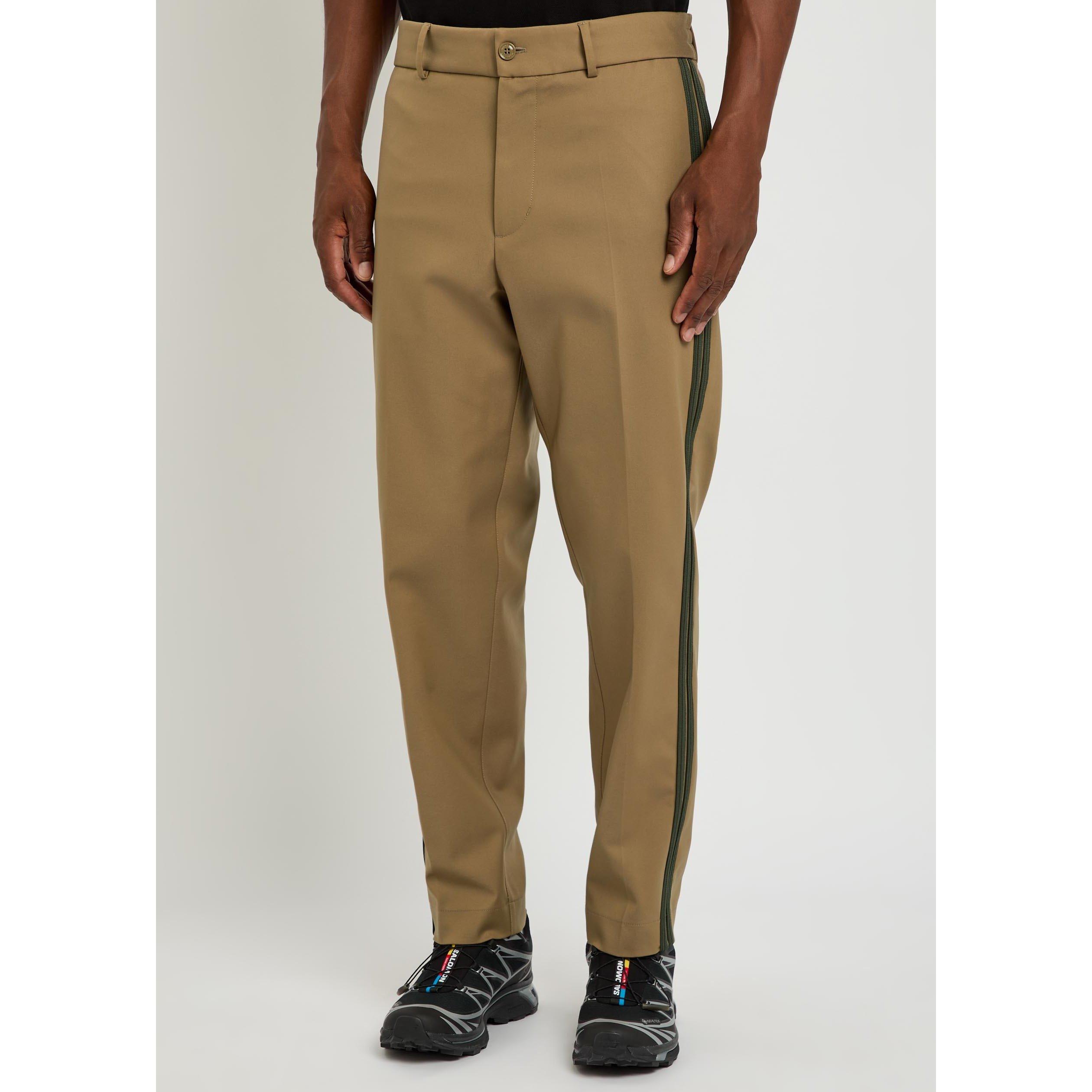 BEIGE - Moncler - Men's Striped Cotton Relaxed-Fit Chinos - 2