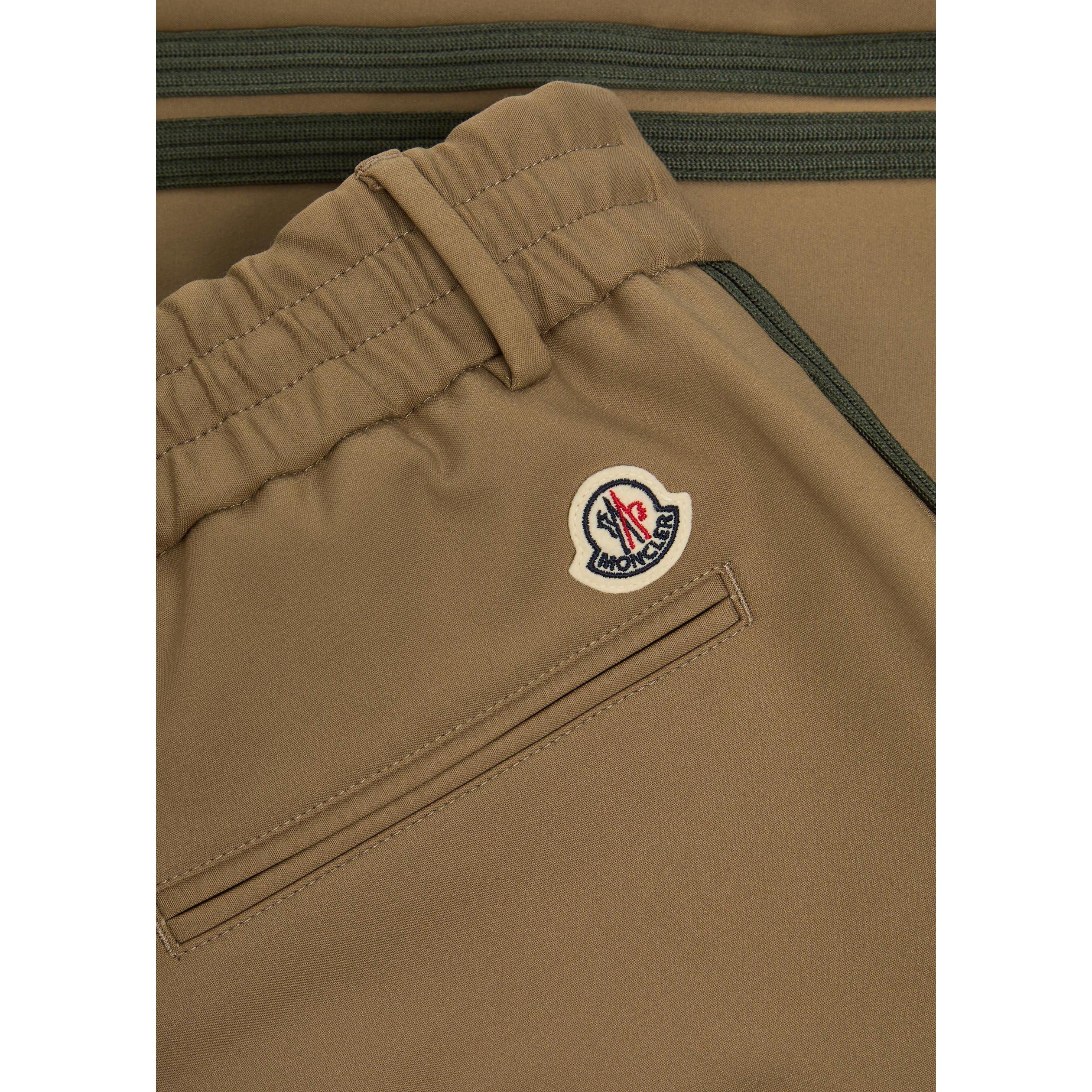 BEIGE - Moncler - Men's Striped Cotton Relaxed-Fit Chinos - 4