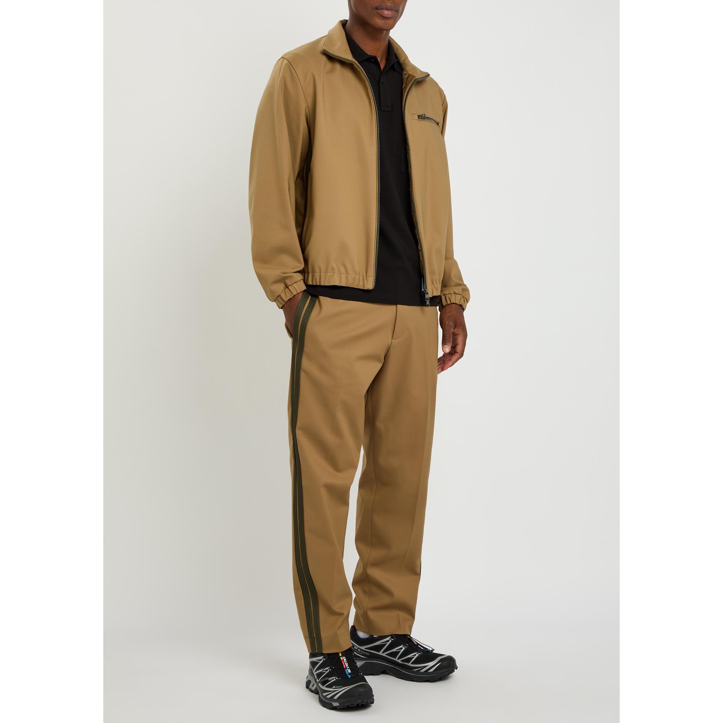 BEIGE - Moncler - Men's Striped Cotton Relaxed-Fit Chinos - 5