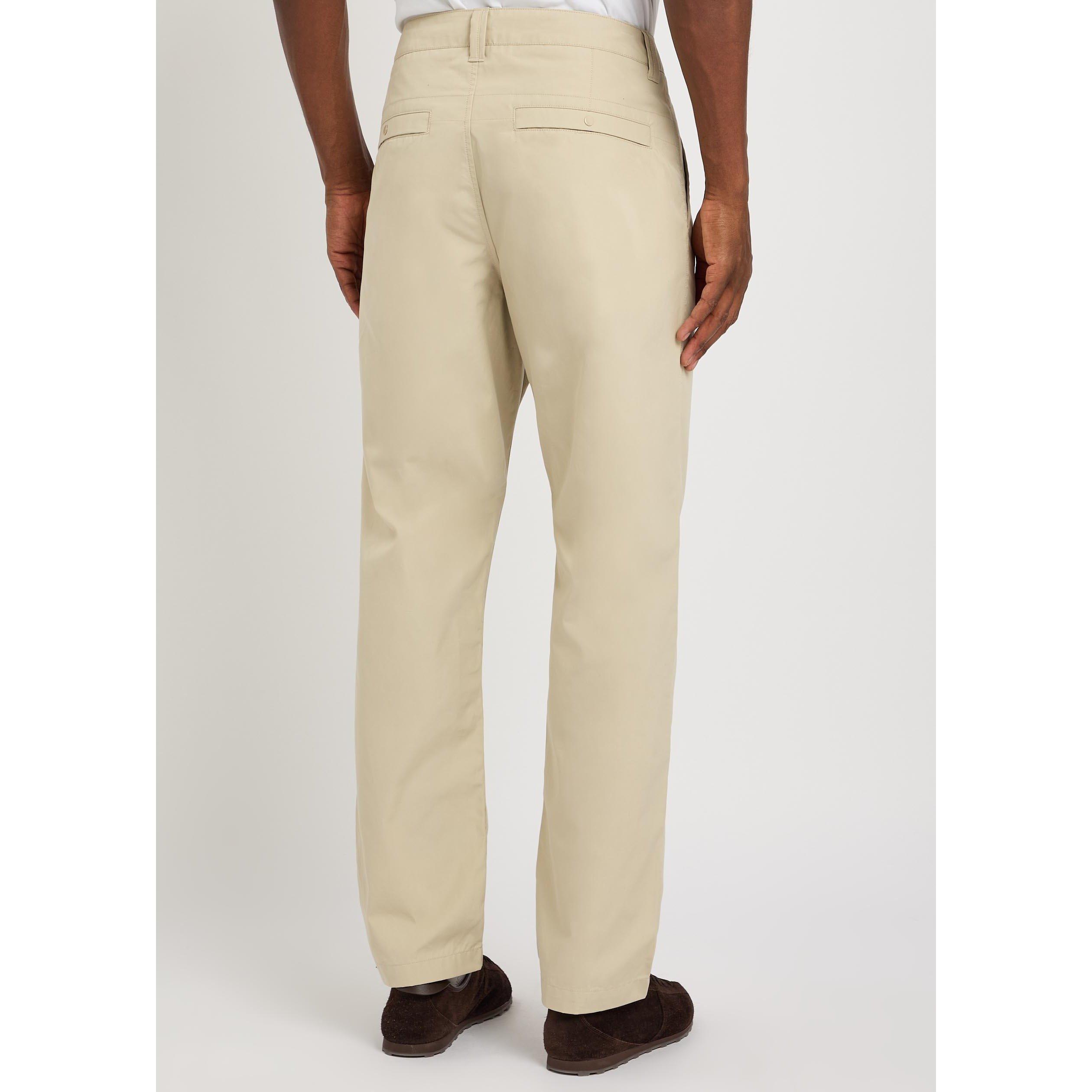 BEIGE - Stone Island - Men's Ghost Cotton Straight-Leg Trousers - 3