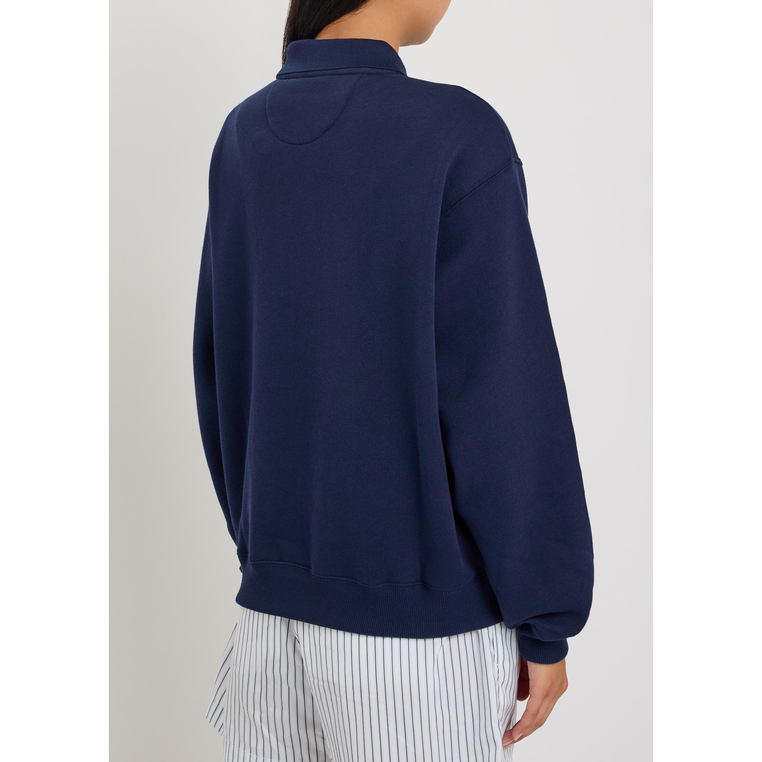 NAVY - Polo Ralph Lauren - Women's Wimbledon Cotton Long Sleeve Polo Shirt - 3
