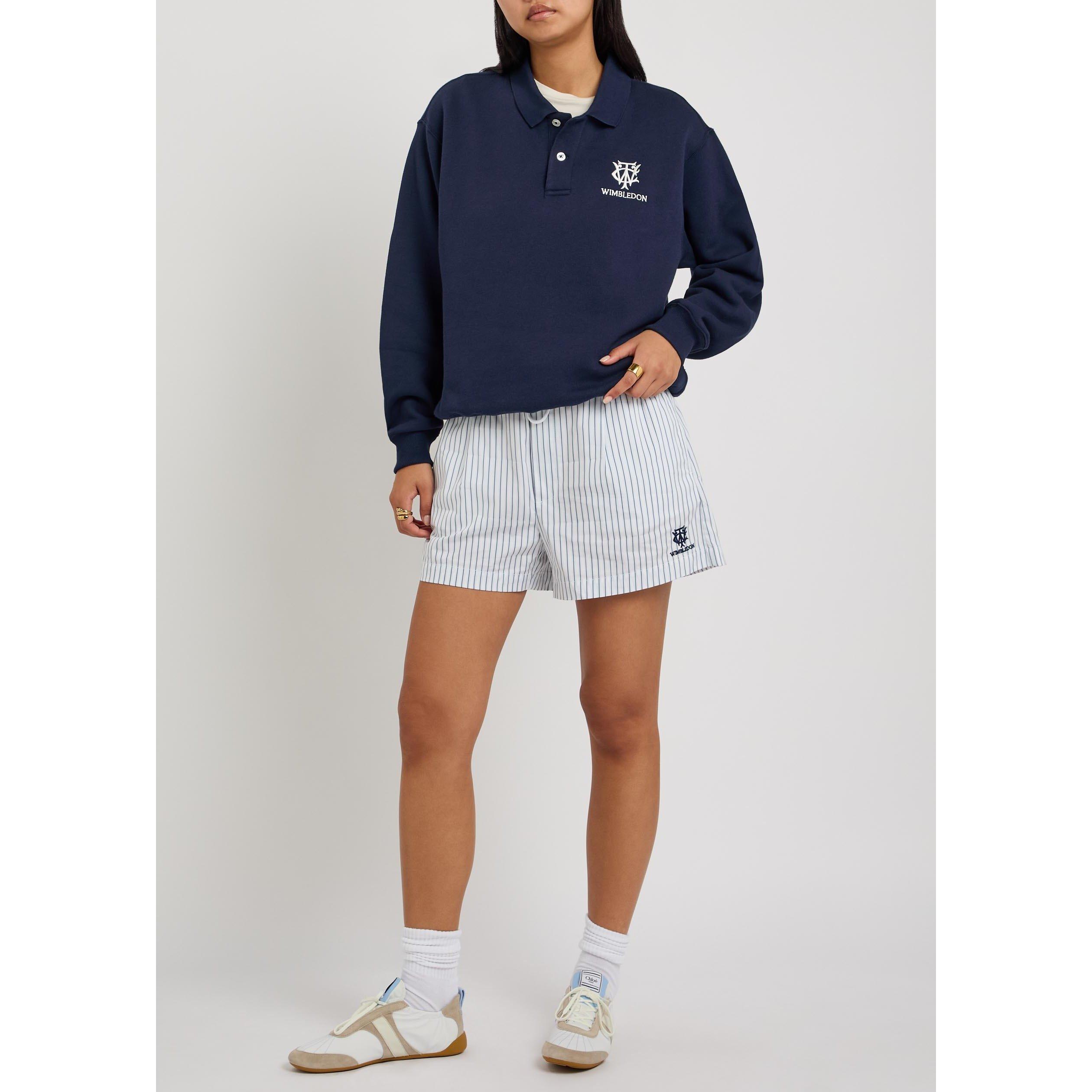 NAVY - Polo Ralph Lauren - Women's Wimbledon Cotton Long Sleeve Polo Shirt - 5