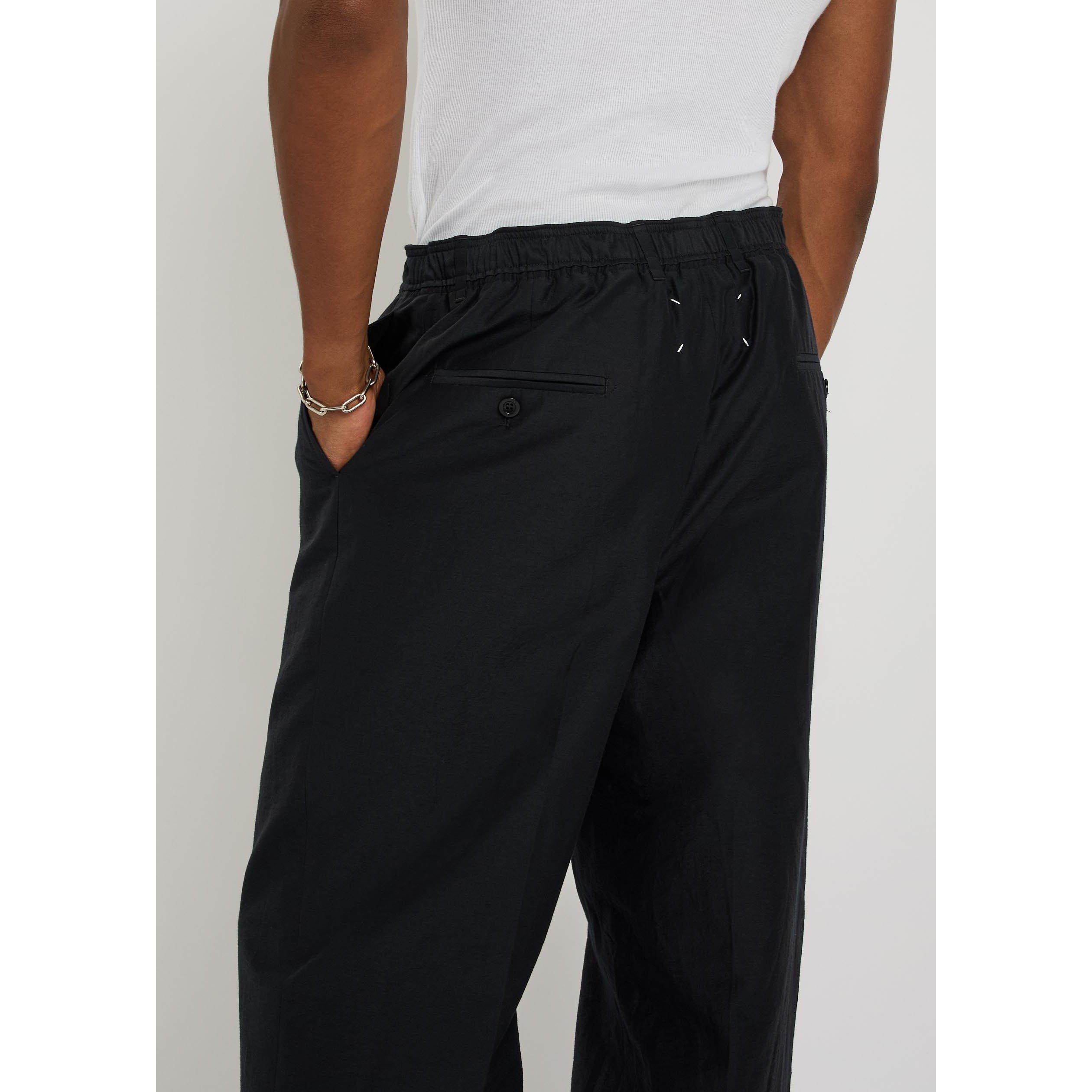 DARK BLUE - Maison Margiela - MAR DRAWSTRING TROUSERS - 4