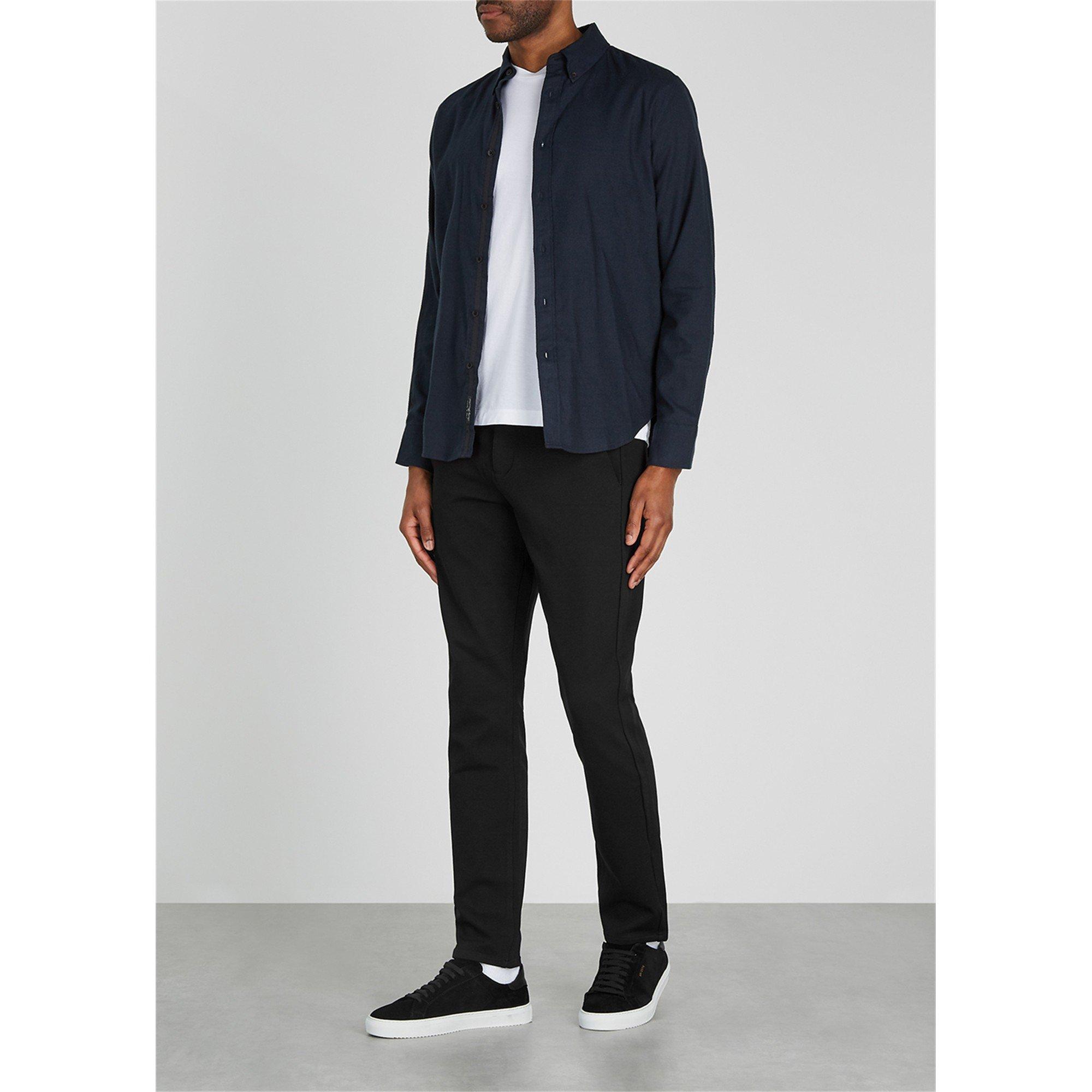 BLACK - Paige - Men's Stafford Slim-Fit Trousers - 5