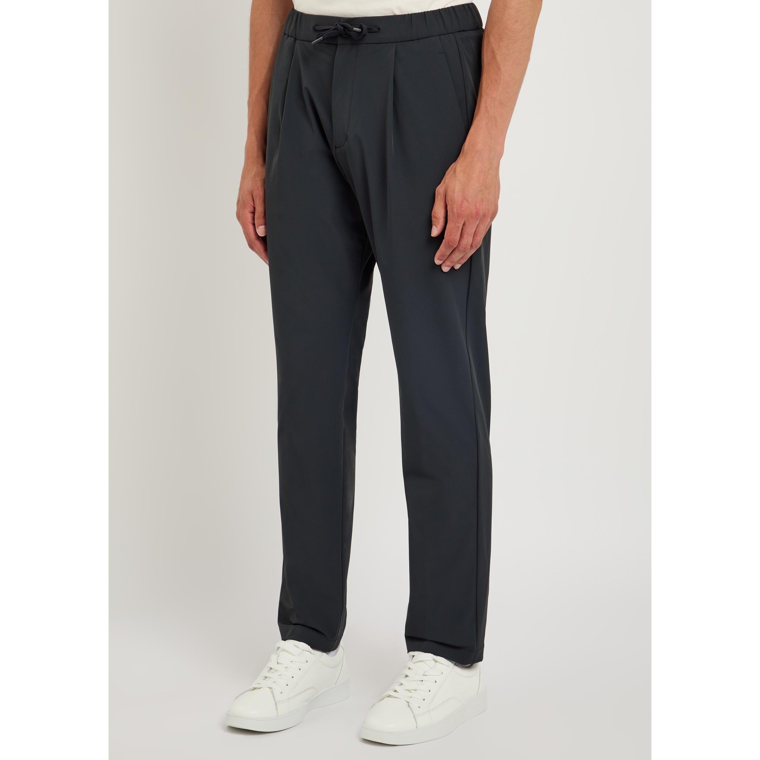 NAVY - Herno - Men's Slim-Fit Stretch Trousers - 2