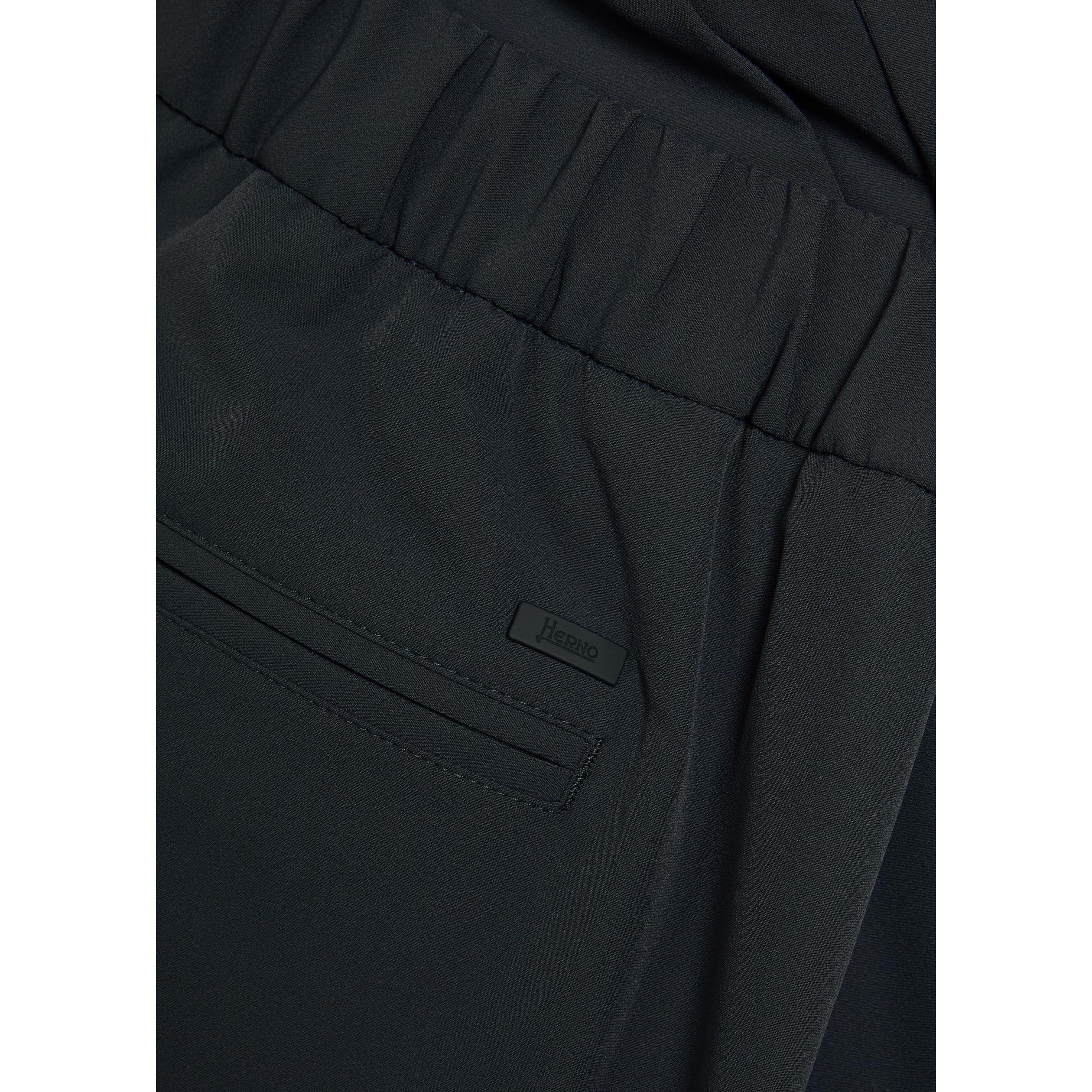 NAVY - Herno - Men's Slim-Fit Stretch Trousers - 4
