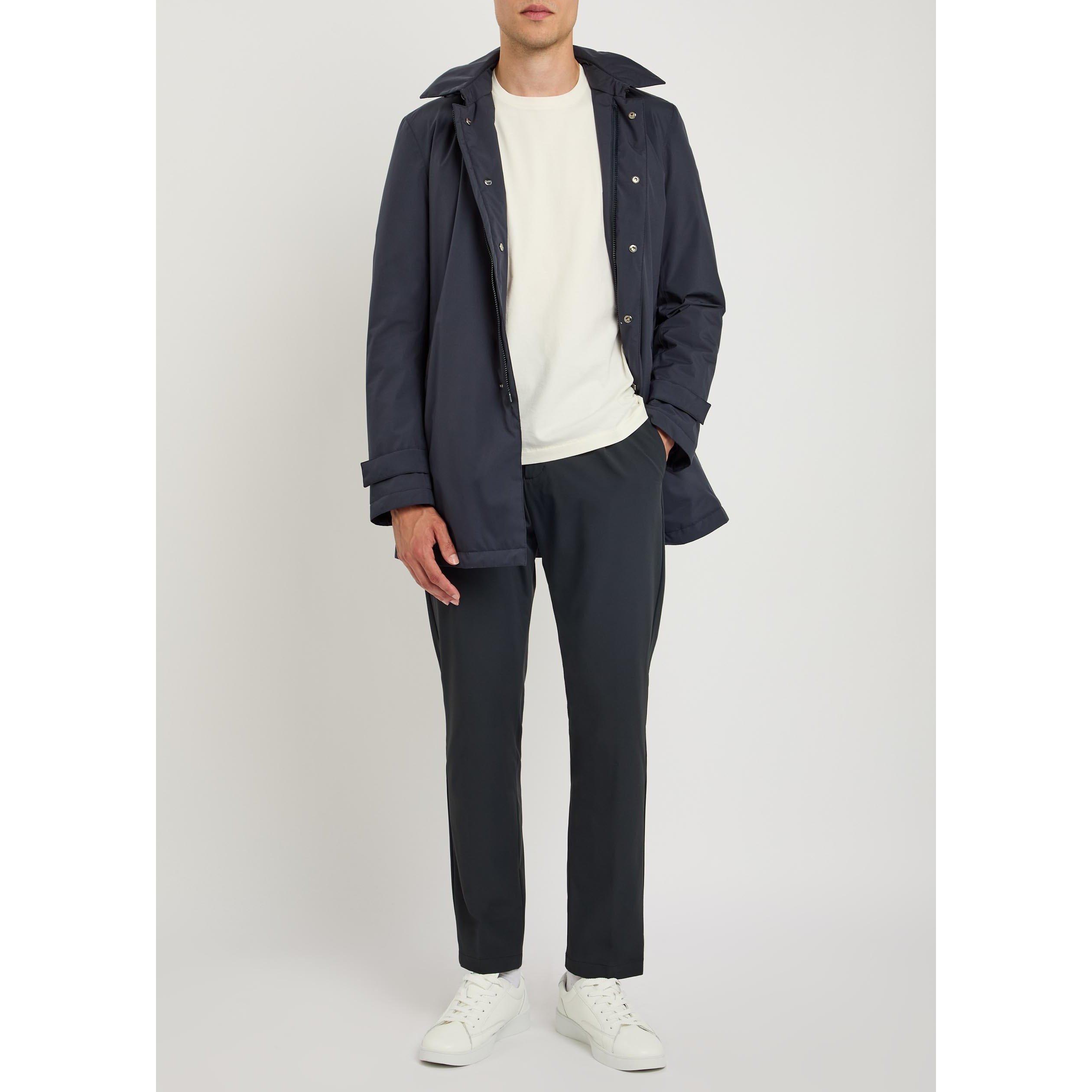 NAVY - Herno - Men's Slim-Fit Stretch Trousers - 5