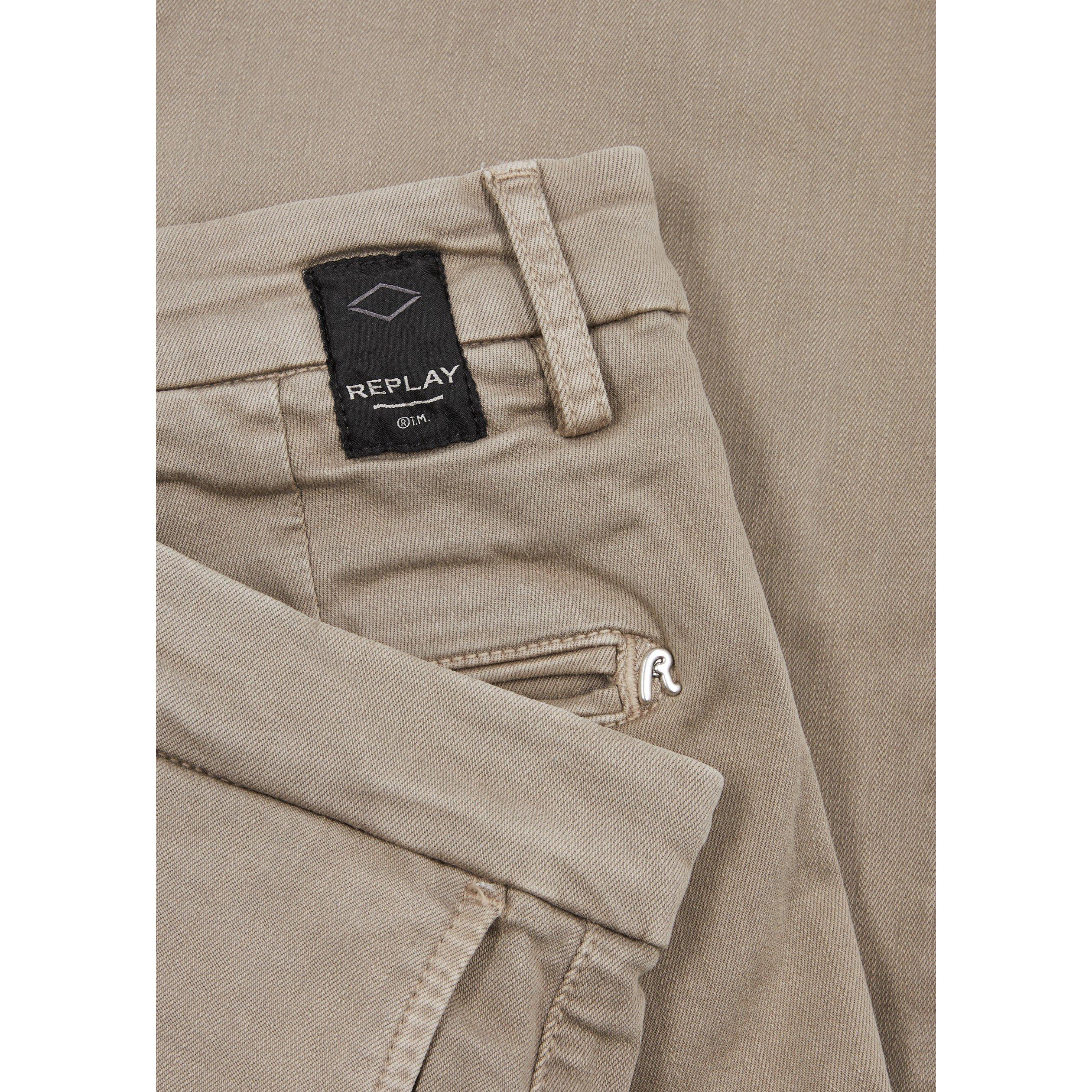 BEIGE - Replay - REPLAY TRS BENNI CHINO SAND - 4