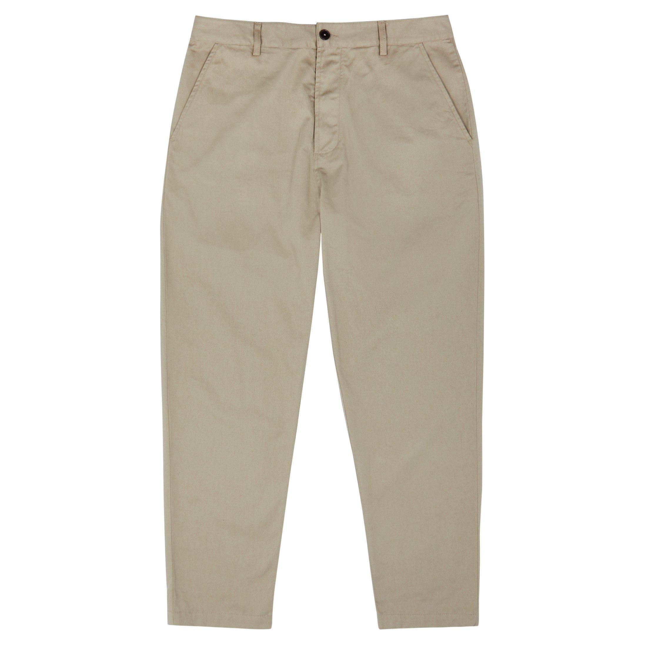 Universal Works UW TRS CHINO TWILL STONE